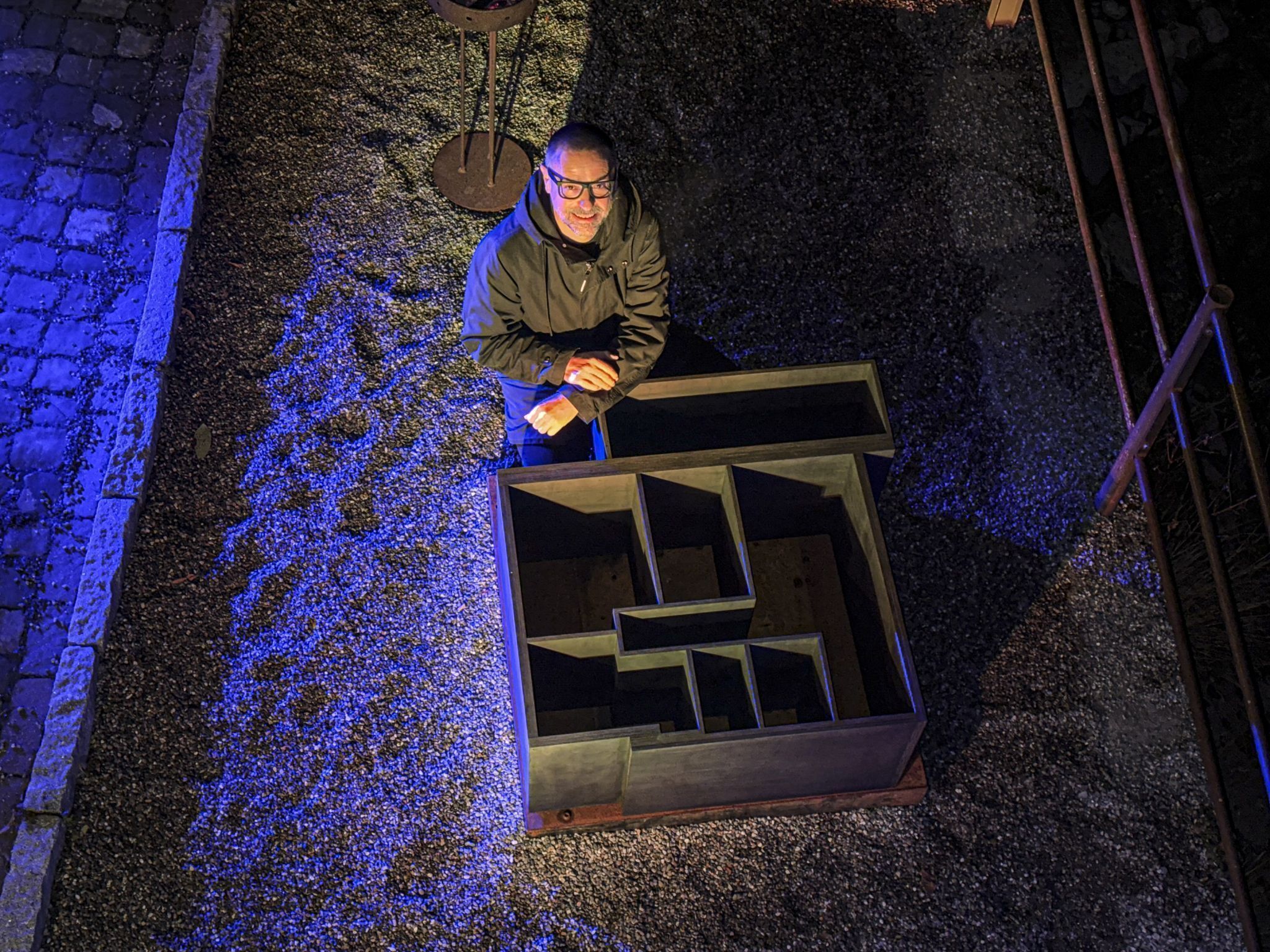 Stefan Amann Skulptur _Struktur Roseggerstraße_ auf der Plattform m² Kunst