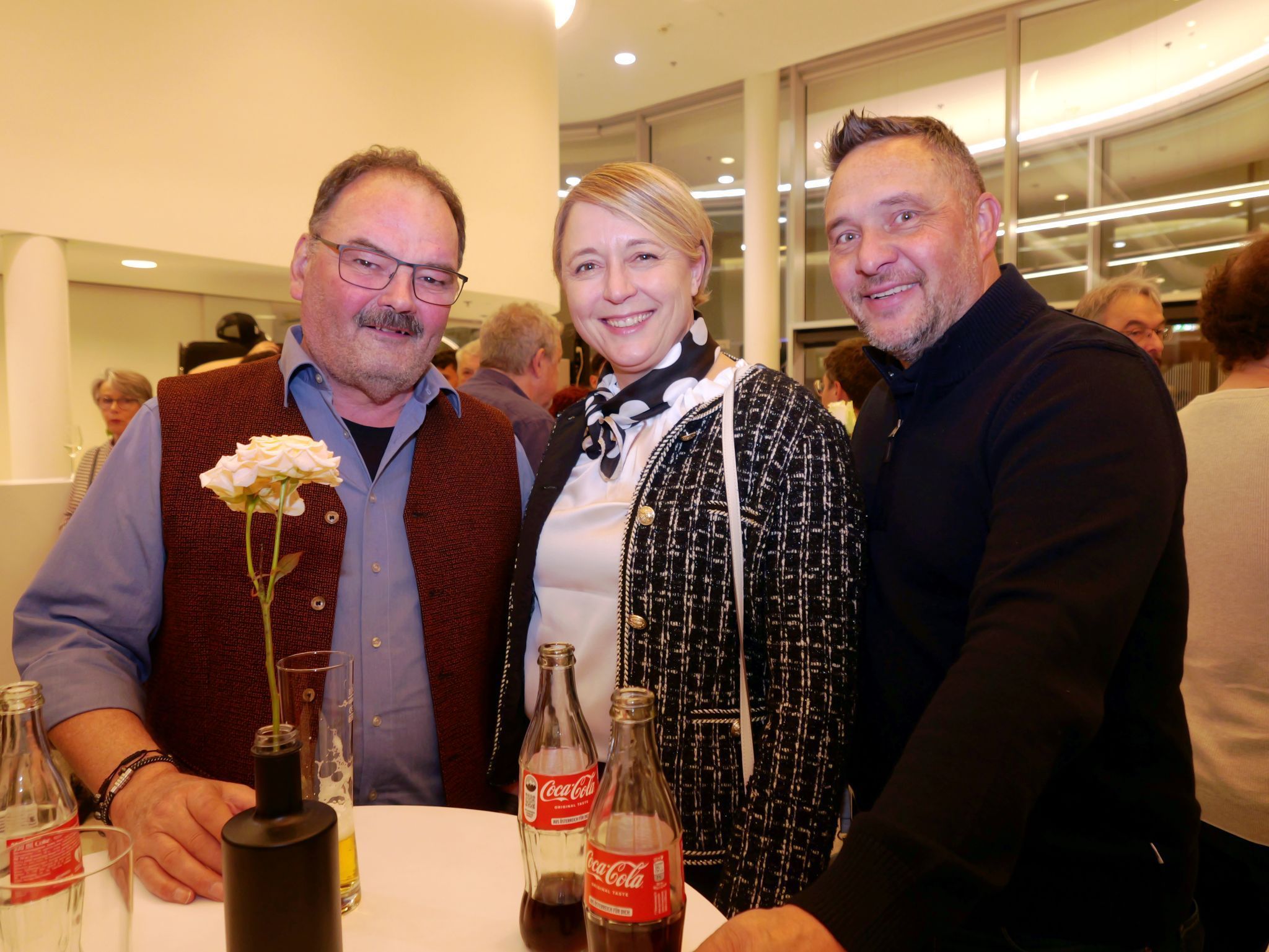 Fredy Himmer und Vizebürgermeisterin Andrea Kerbleder mit Markus genossen den beeindruckenden Konzertabend.