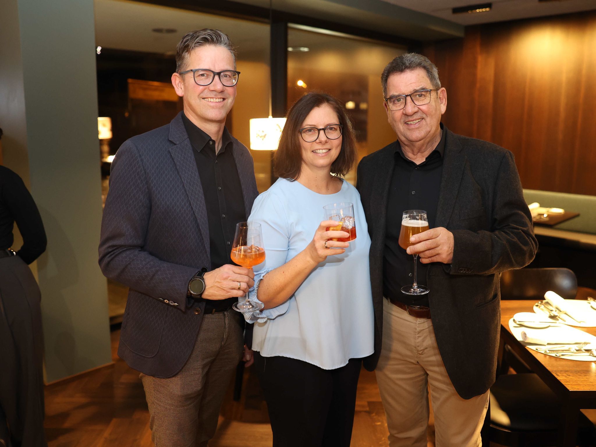 Marco Krall, Katharina Wöß-Krall und GR Helmut Jenny.