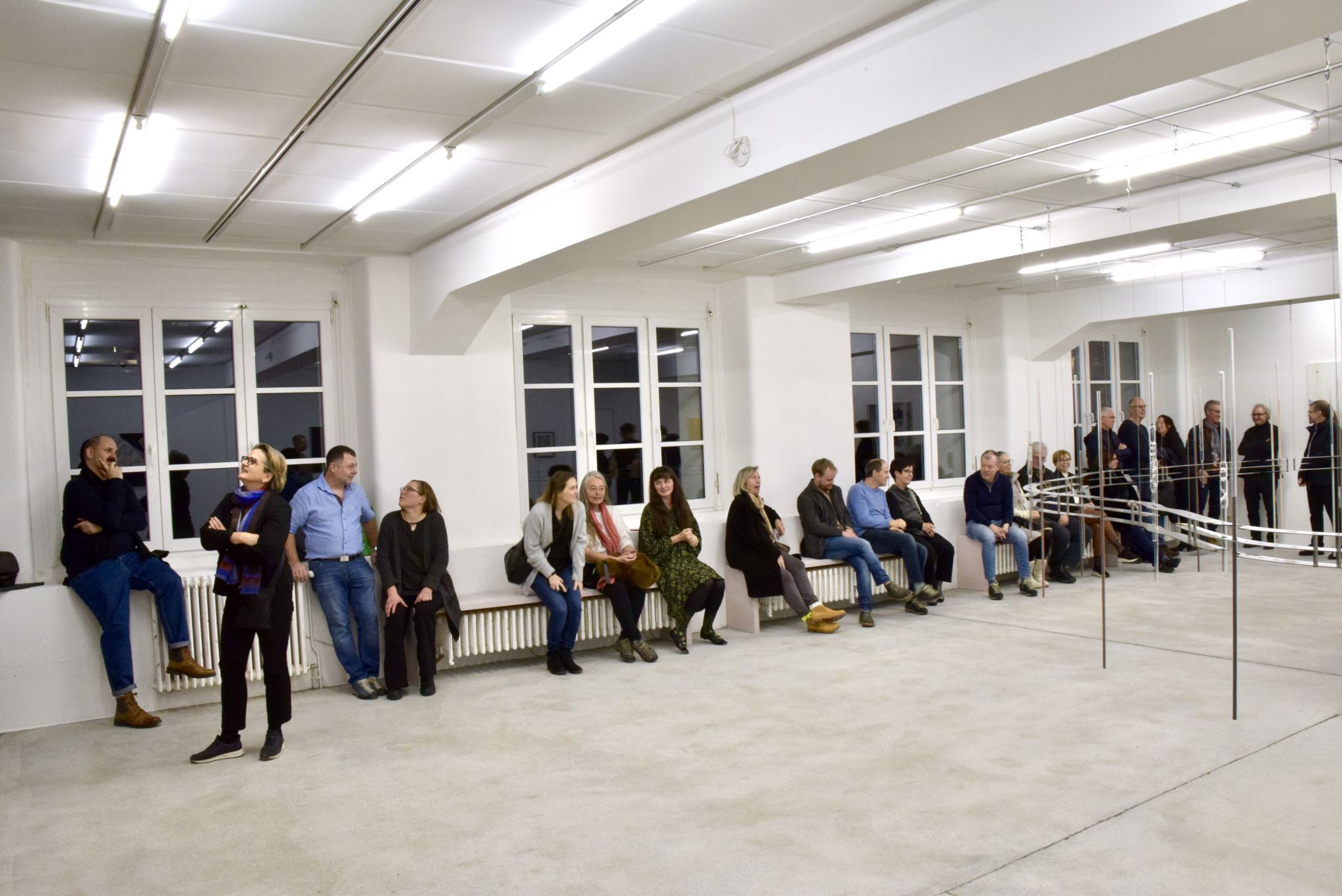 Die Vernissage im Kunstforum Montafon in Schruns, Kronengasse 6, war gut besucht.