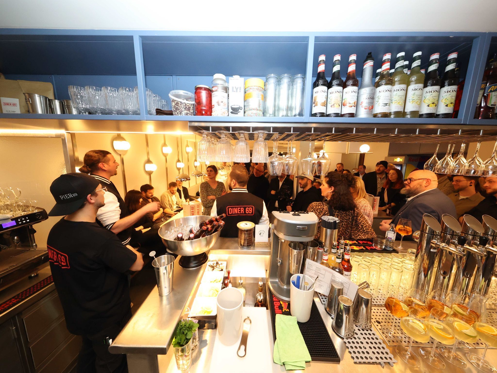 Blick in einen Teil des neuen gastronomischen Akzents für Bregenz.