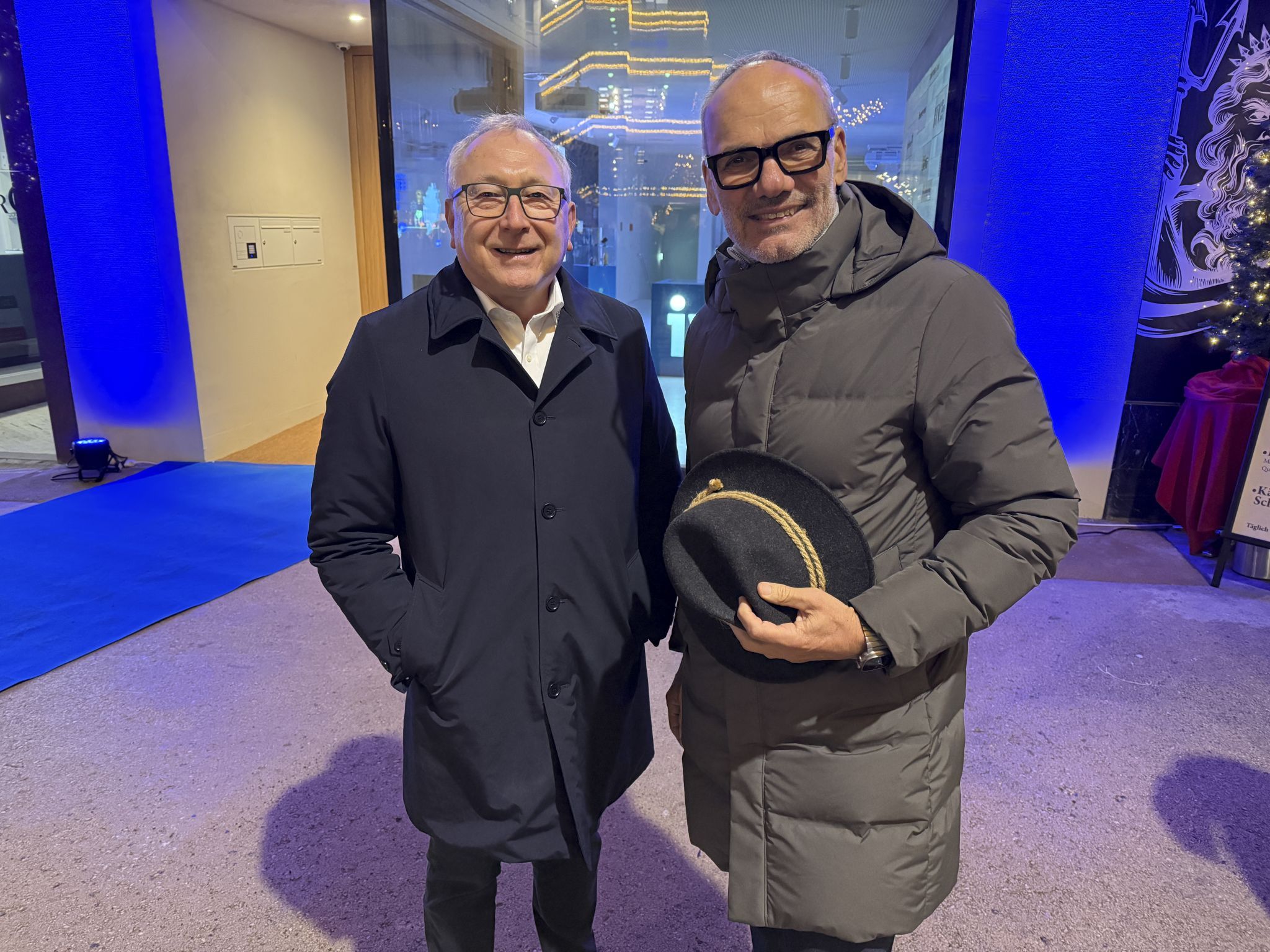 Gerhard Rauch und Johannes Schallert schauten sich um