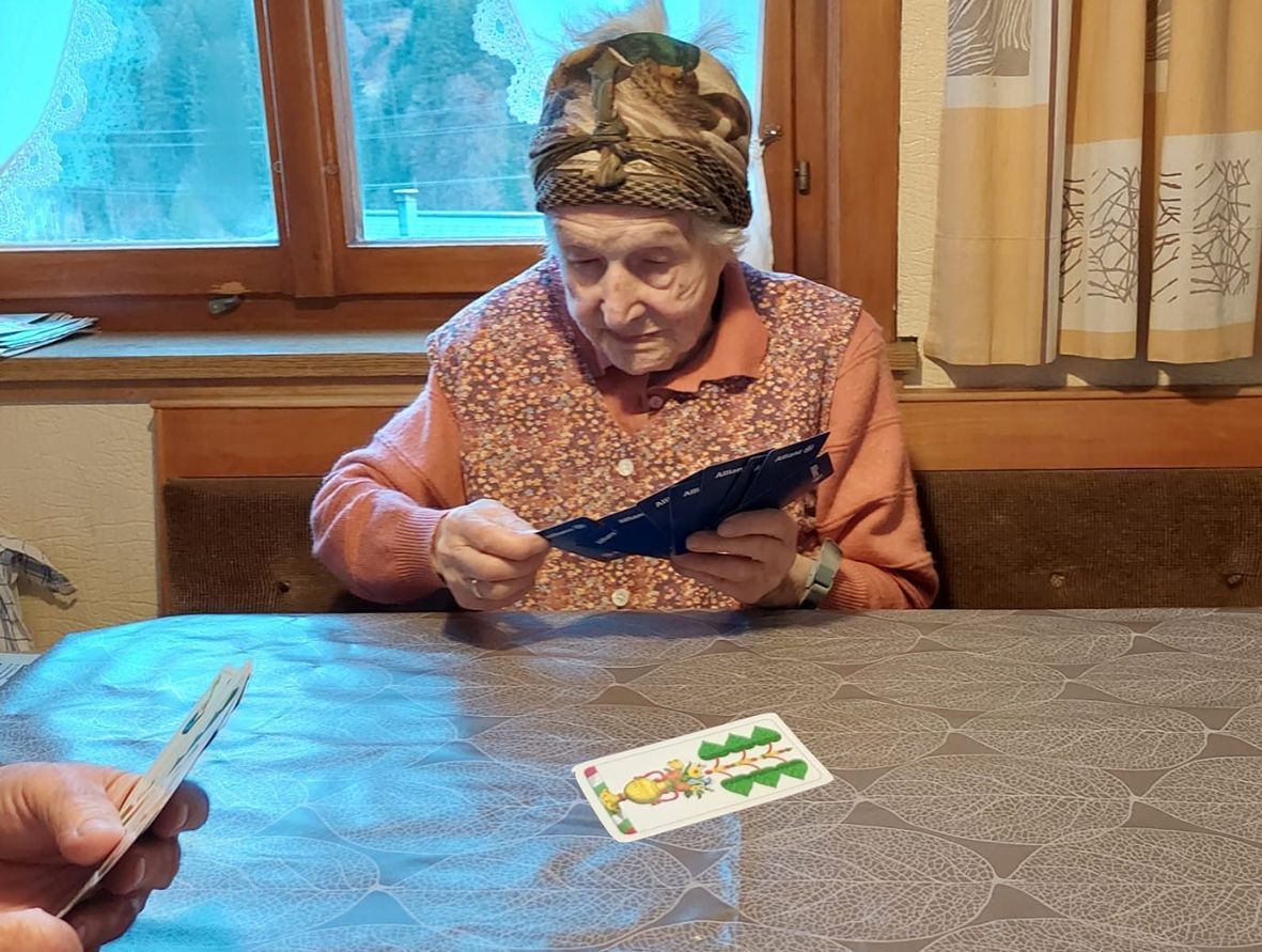 Als begeisterte Jasserin freute sie sich jeden Sonntag auf einen „Schieberjass“.