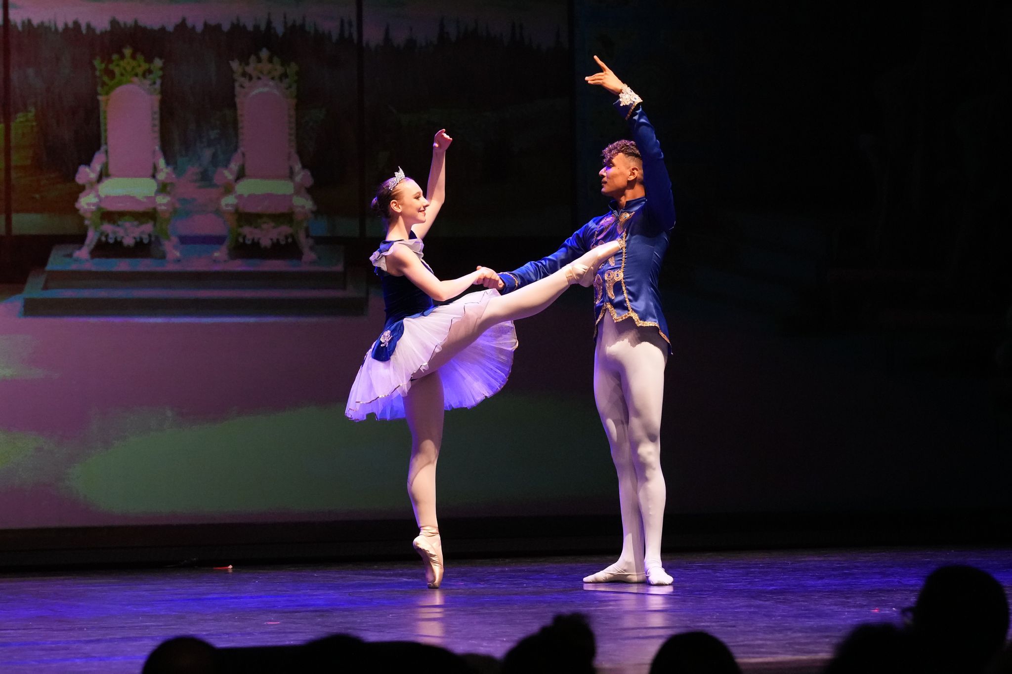 Das Ensemble verband klassisches Ballett mit modernen Bewegungen.