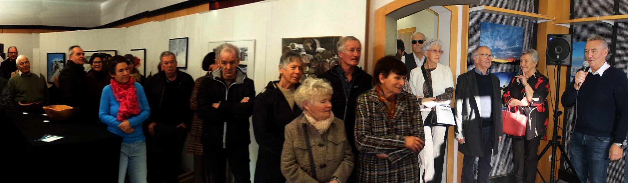 Volles Haus bei der Vernissage zur Ausstellung „Winter“.