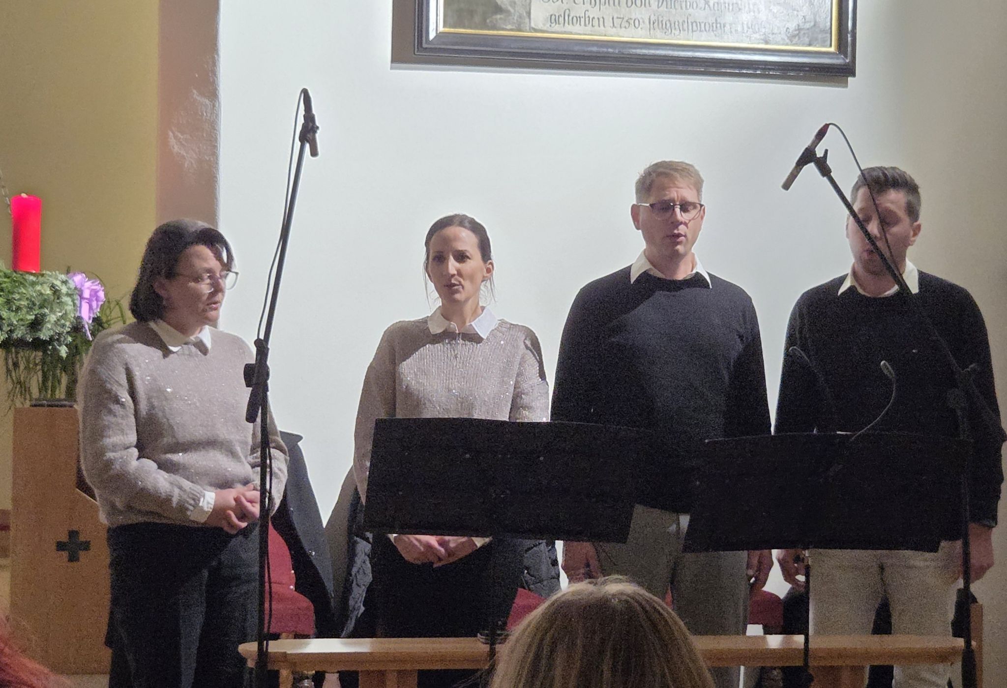 4-Klang sorgte mit leisen Tönen für weihnachtliche Stimmung