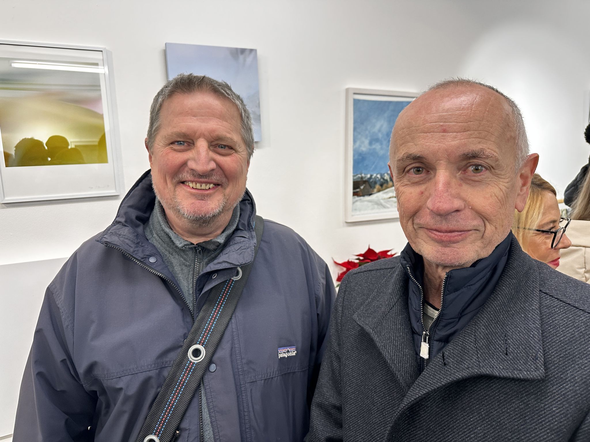 Aber auch die beiden Künstler Michael Mittermayer und Heinrich Salzmann ließen sich die Ausstellung nicht entgehen