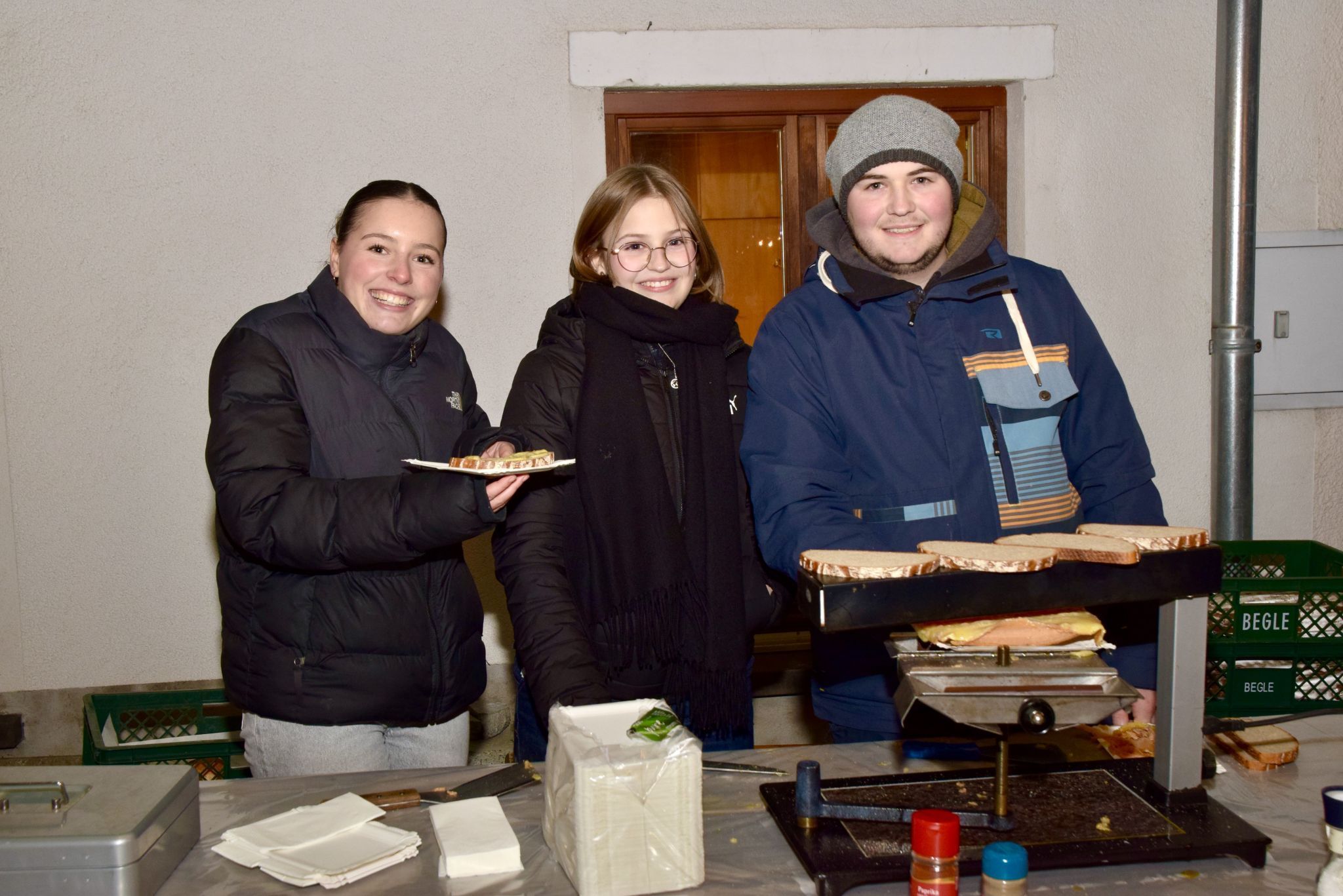 Landjugend Oberland: Anna Domig, Sofia Witwer und Felix Witwer.