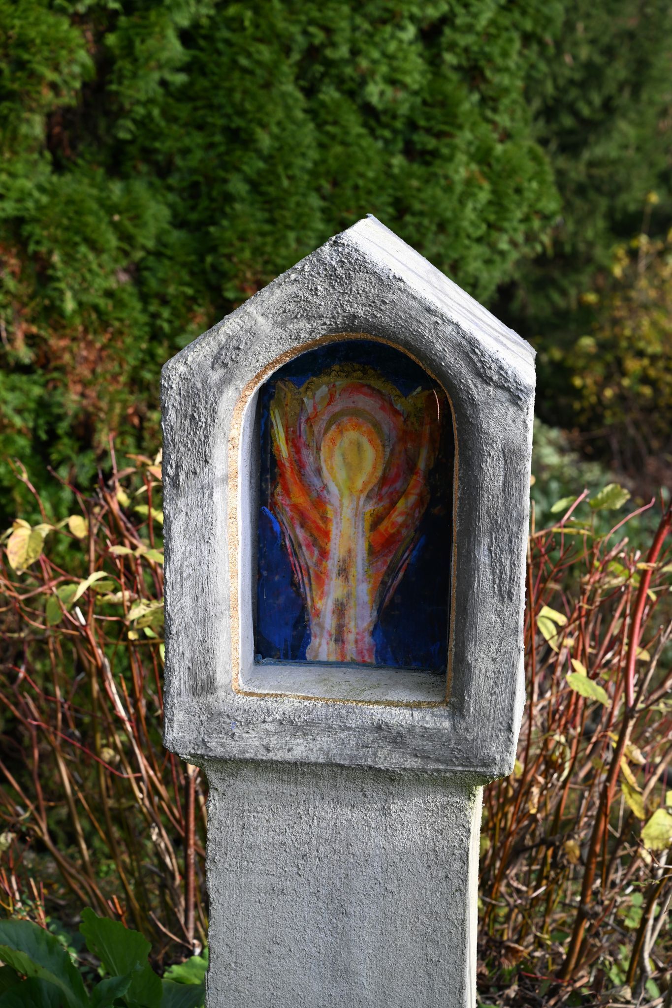 Auch ein Bildstöckl hat Gerhard Winkler für einen seiner Engel geschaffen.