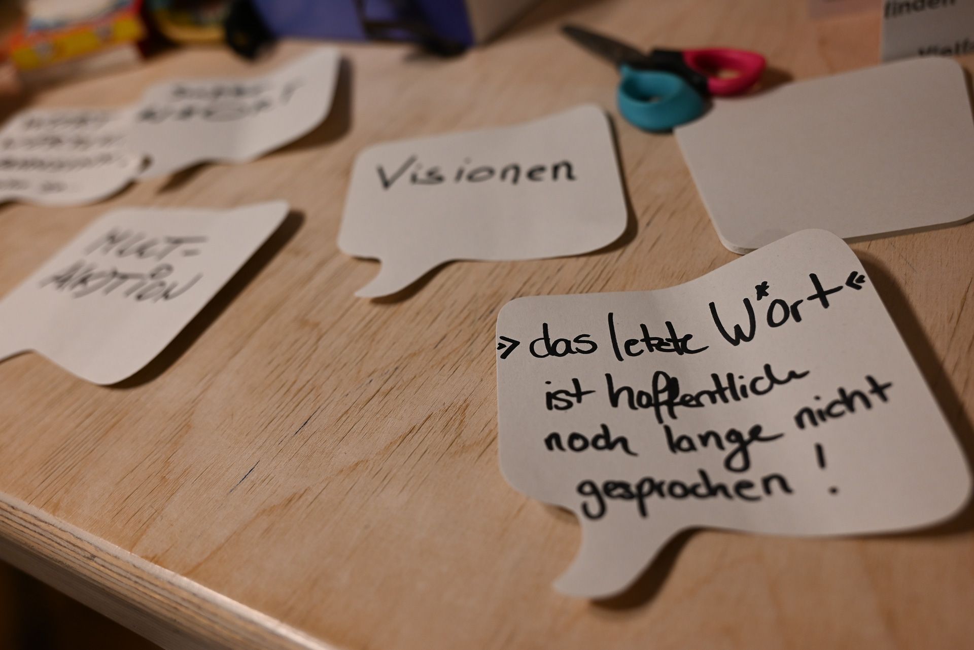 Gedanken der Besucher im W*ORT.