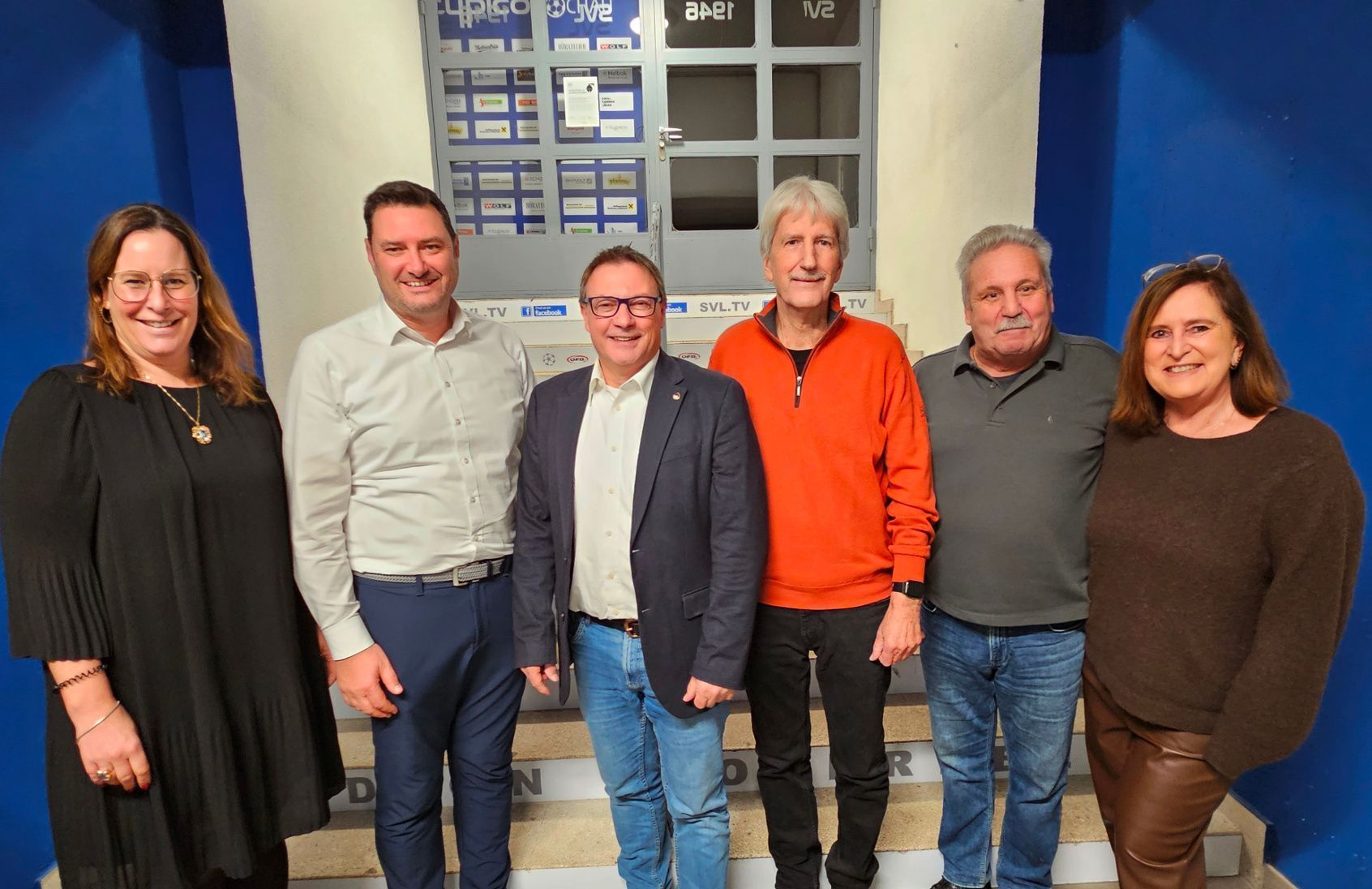 Den Vereinsvorstand der SV Lochau Holding bilden Petra Böck, Stefan Pienz, Obmann Christoph Schmid, Manfred Obexer, Norbert Fontanari und Dagmar Masser, im Bild von links.