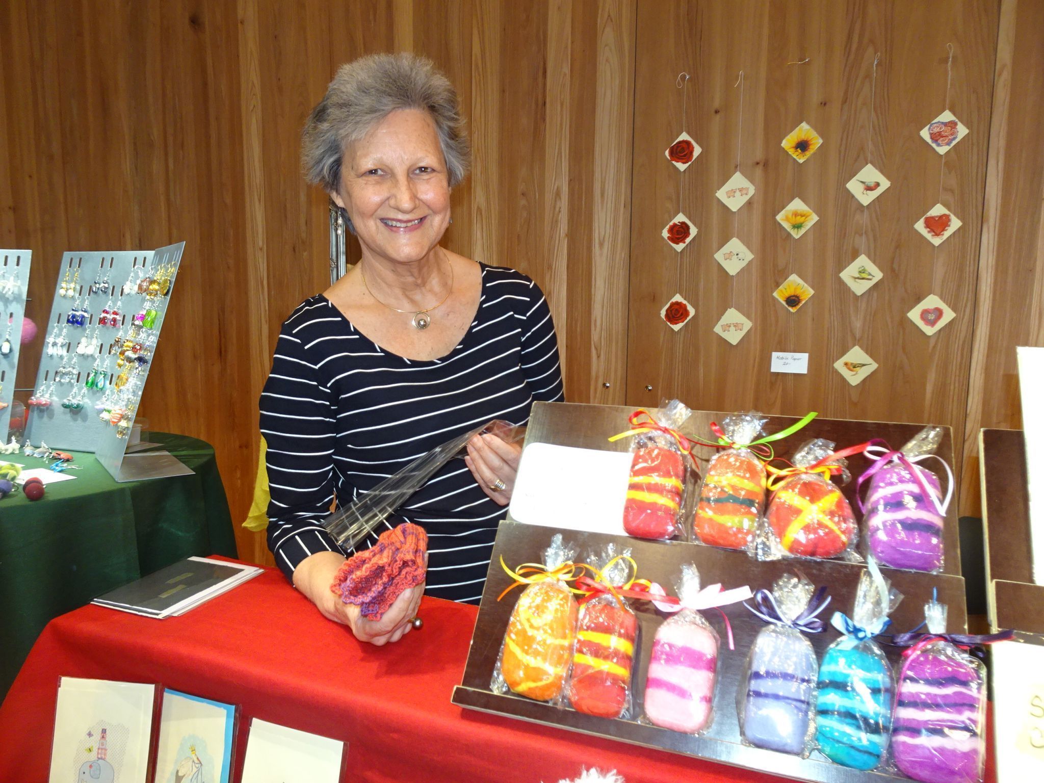 Andrea Sandri, war eine der Organisatorinnen und freute sich sehr über zahlreiche Besucher beim Markt. 