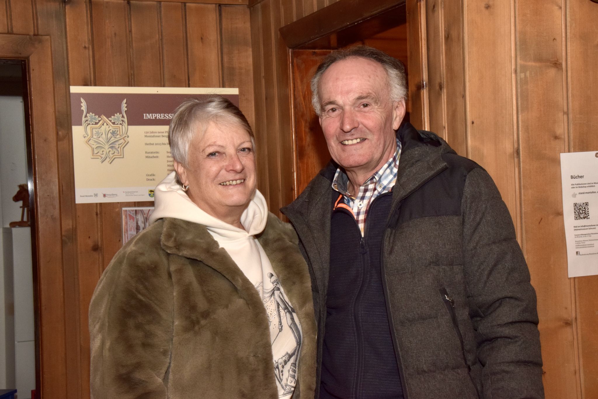 Mit großer Freude nahmen auch Sieglinde und Adolf Schwarzhans an der Adventfeier im Montafoner Bergbaumuseum teil.