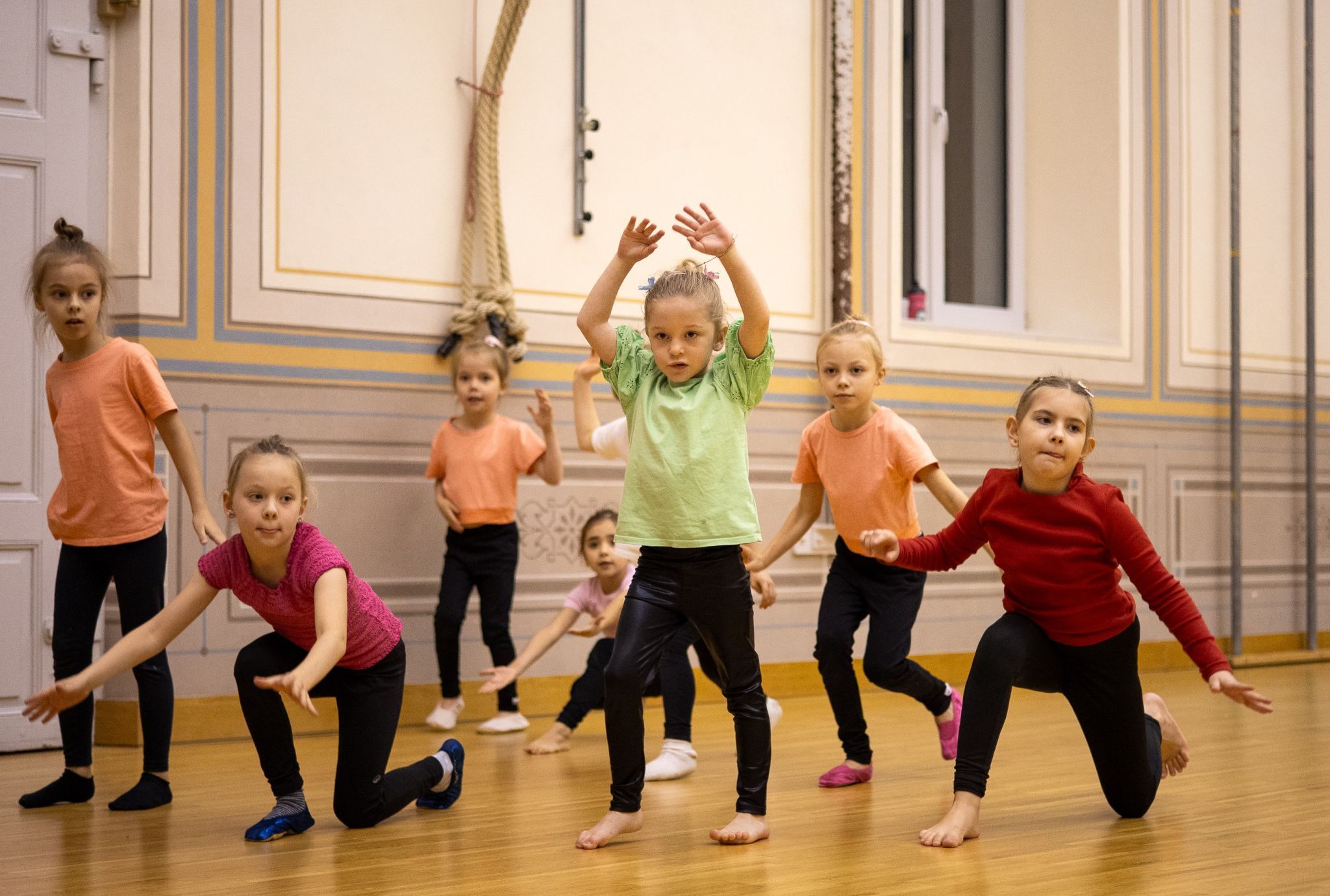 Auch die kleinsten Turnkinder waren mit großem Einsatz dabei.