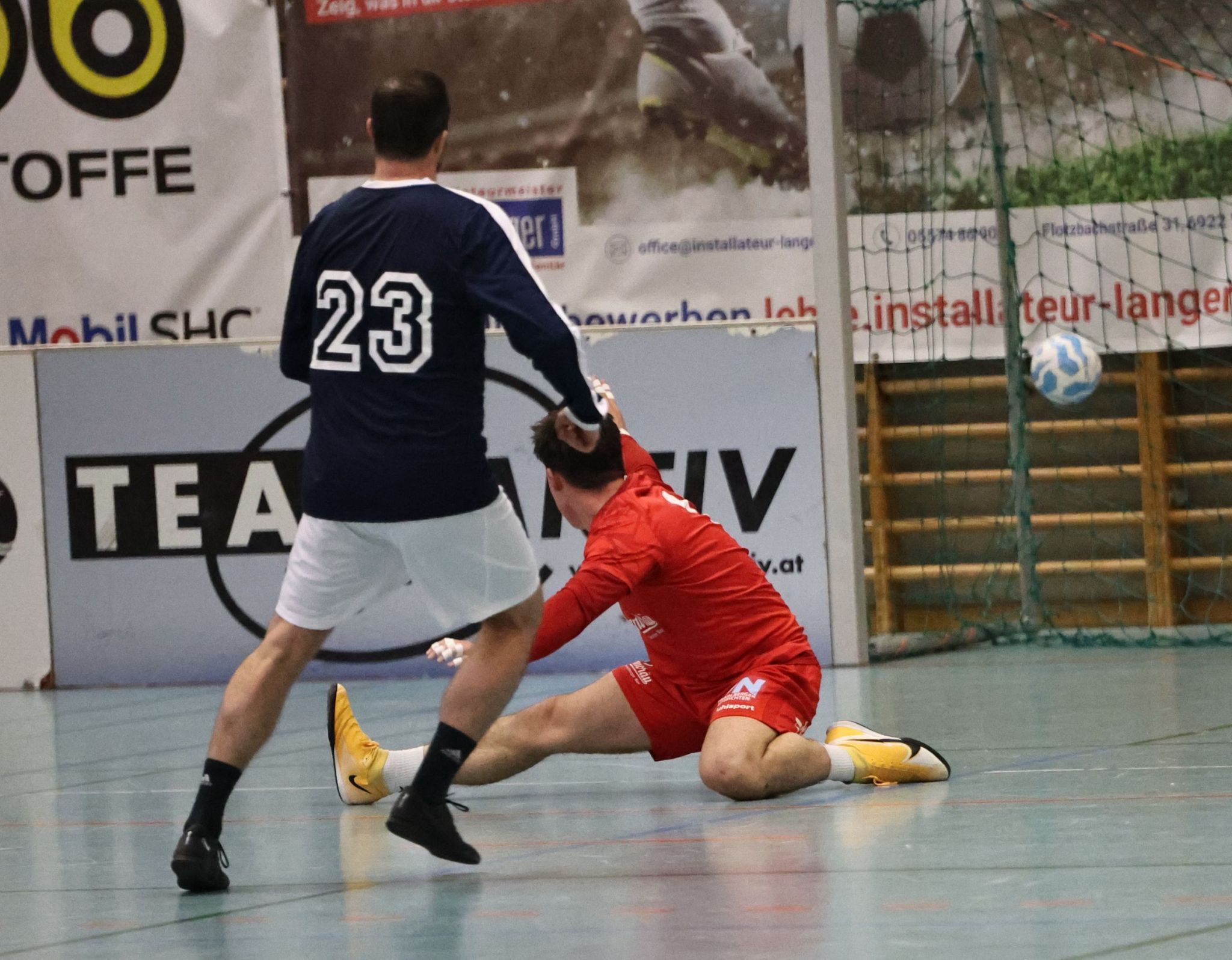 Stark präsentiert sich Mühlebach Kicker Frederic Winner.STIPLOVSEK