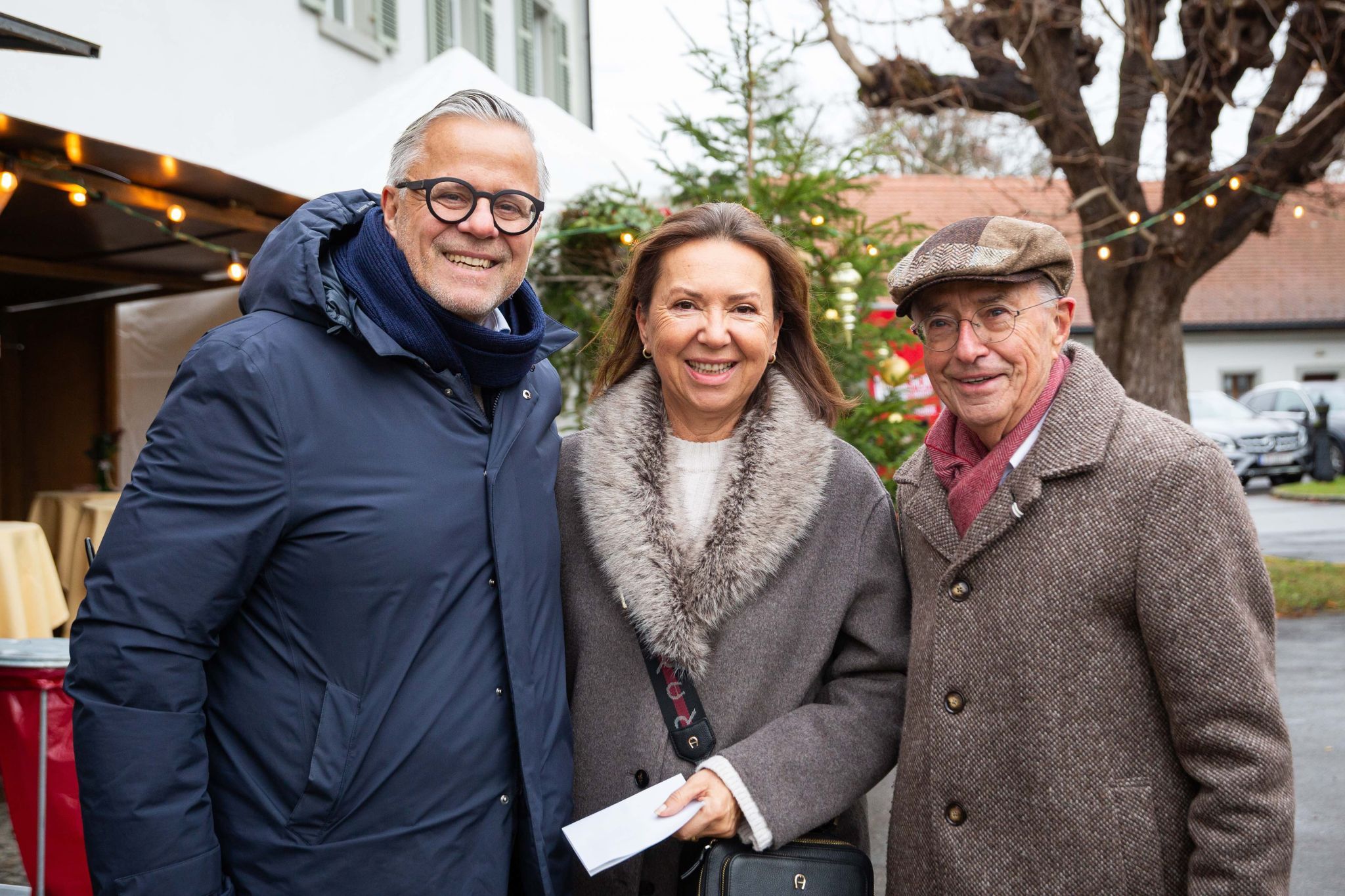 Roland Frühstück mit Gattin und Dr. Herbert Sausgruber