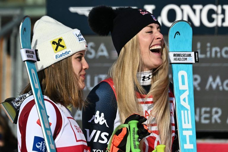 SKI-ALPINE-WORLD-SUI-WOMEN-DOWNHILL-PODIUM