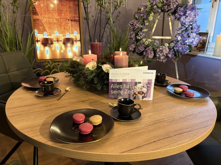 "Trotz der schweren Situation soll es ein Rahmen sein, der hell ist"