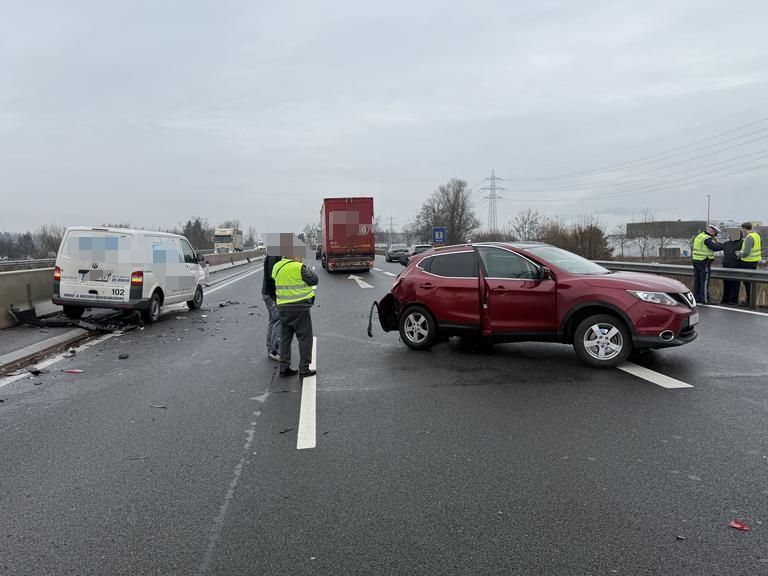 Unfallchaos auf der Autobahn