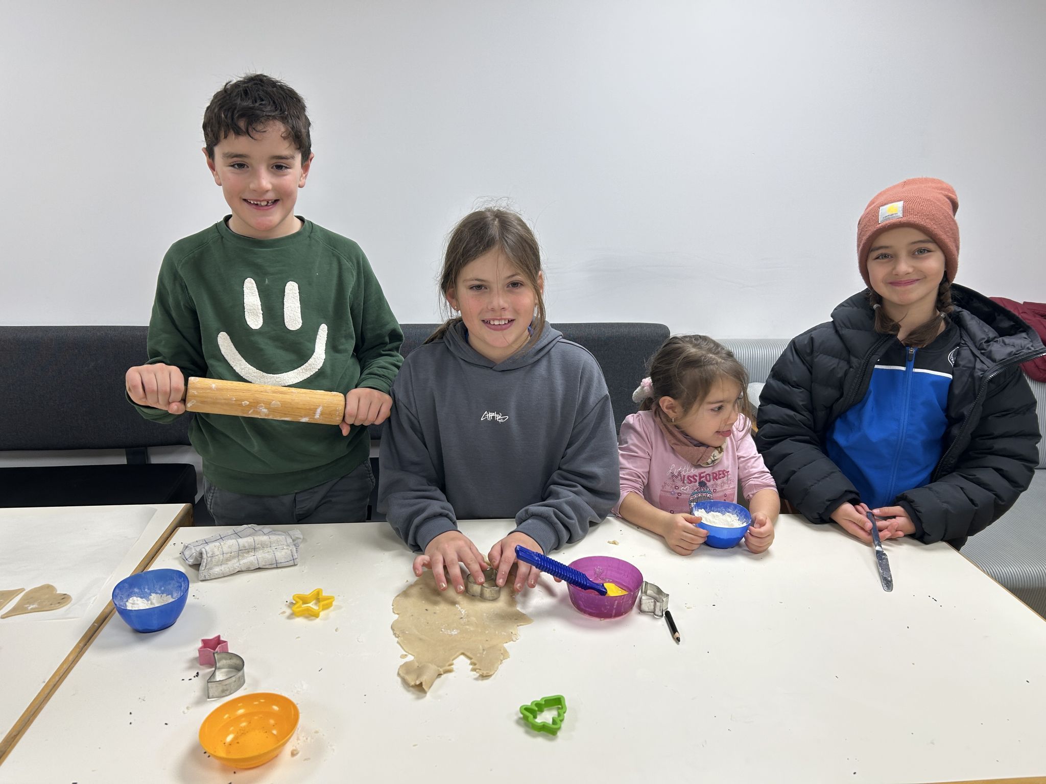 Für die Kids gab es Beschäftigung in der Kinderbackstube.