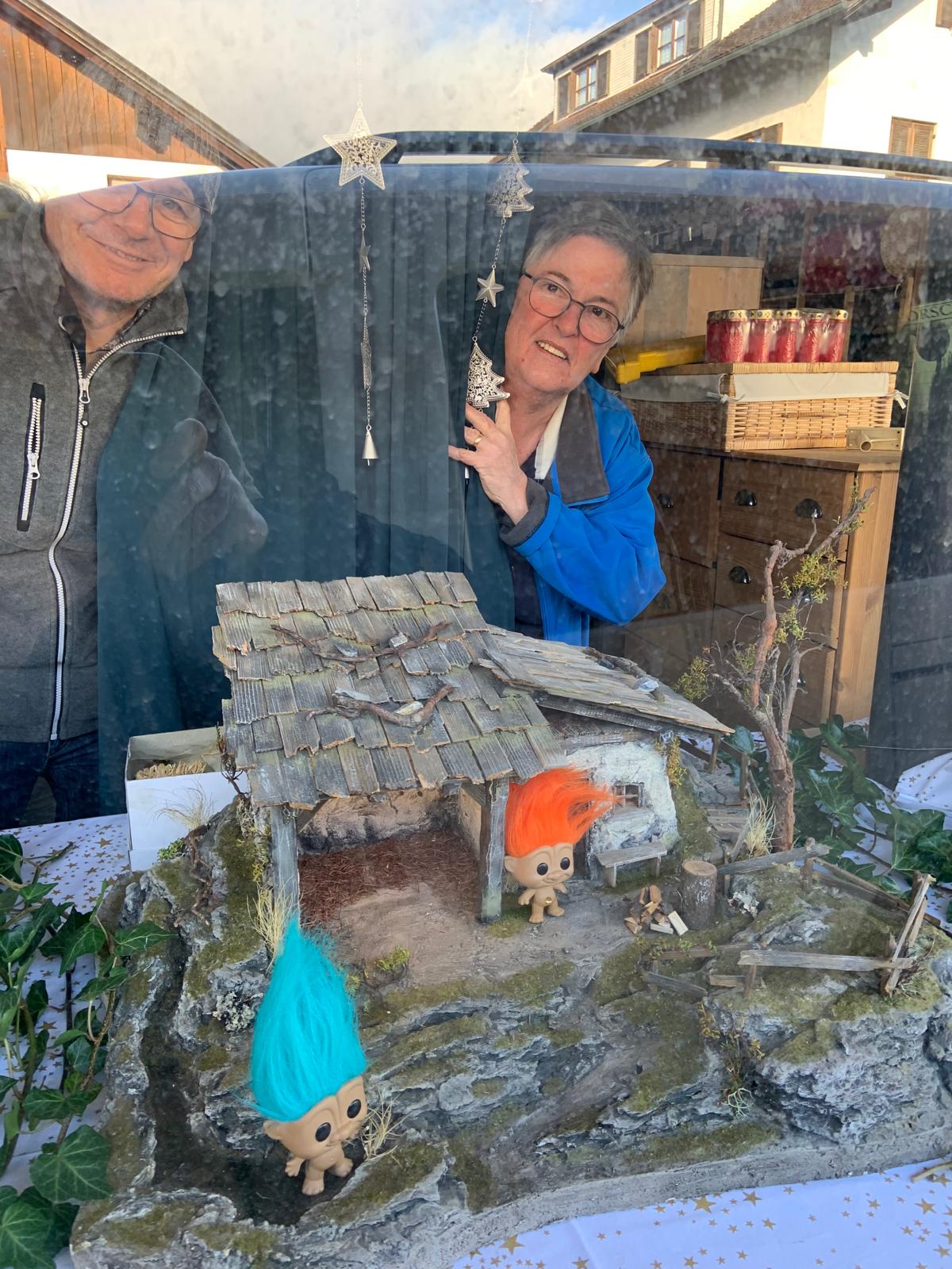 Die Krippeler sind immer zu einem Späßchen aufgelegt.