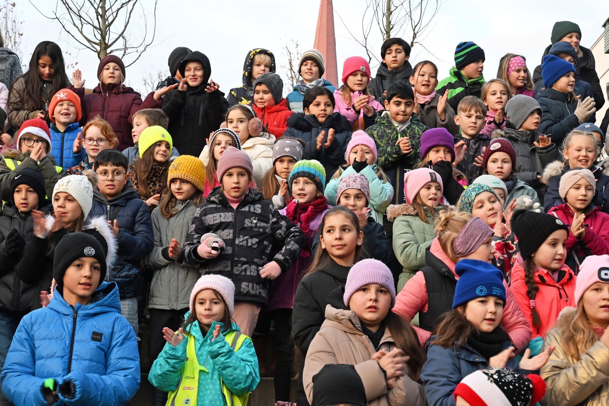 Die Schüler hatten verschiedene Lieder einstudiert.