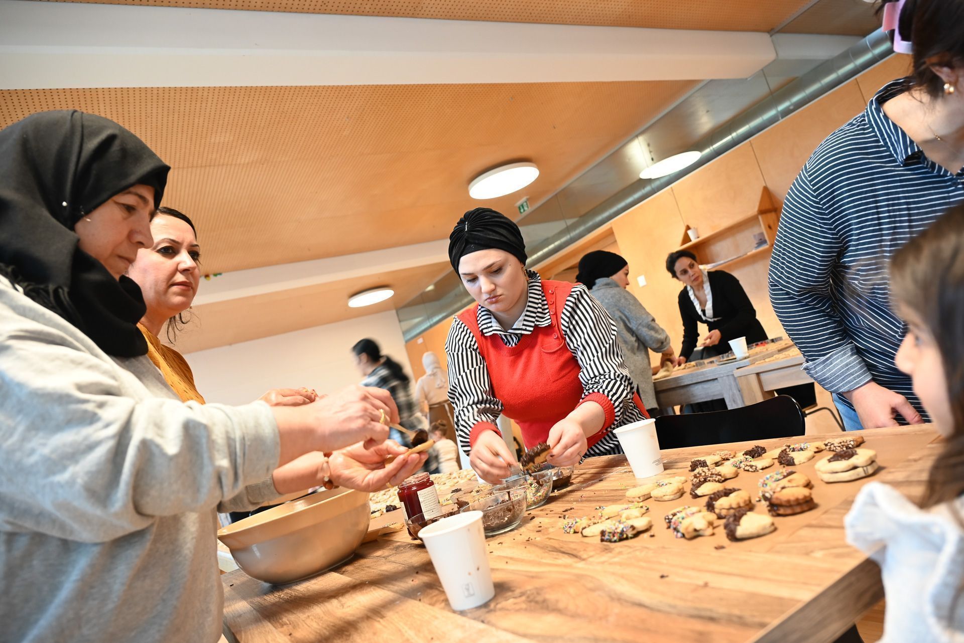 Die Kekse wurden auch liebevoll verziert.