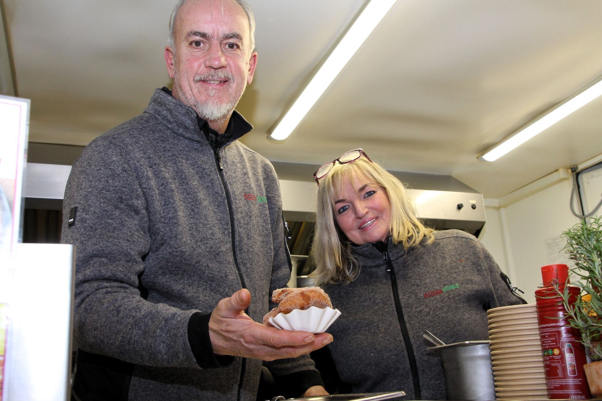 Das Team der Pizzeria Bäumle aus Lochau machte in Hörbranz mobil.