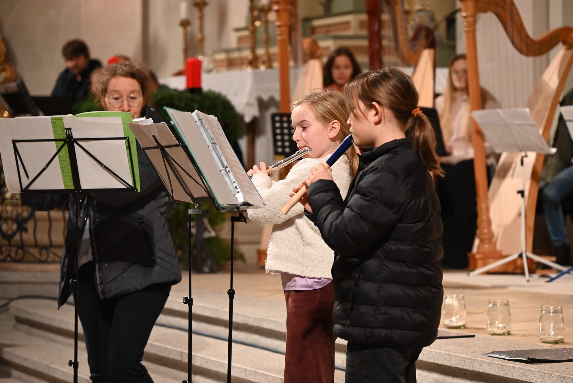 Die Querflötistinnen verzauberten das Publikum.