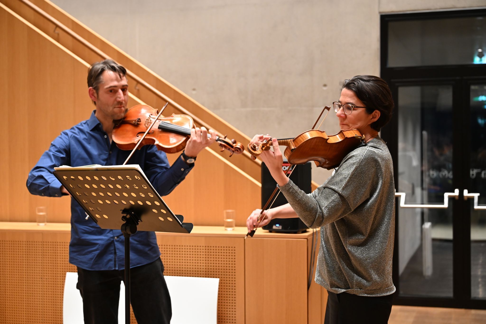 Clemens und Eva-Maria sorgten für die musikalische Umrahmung der Lesung.