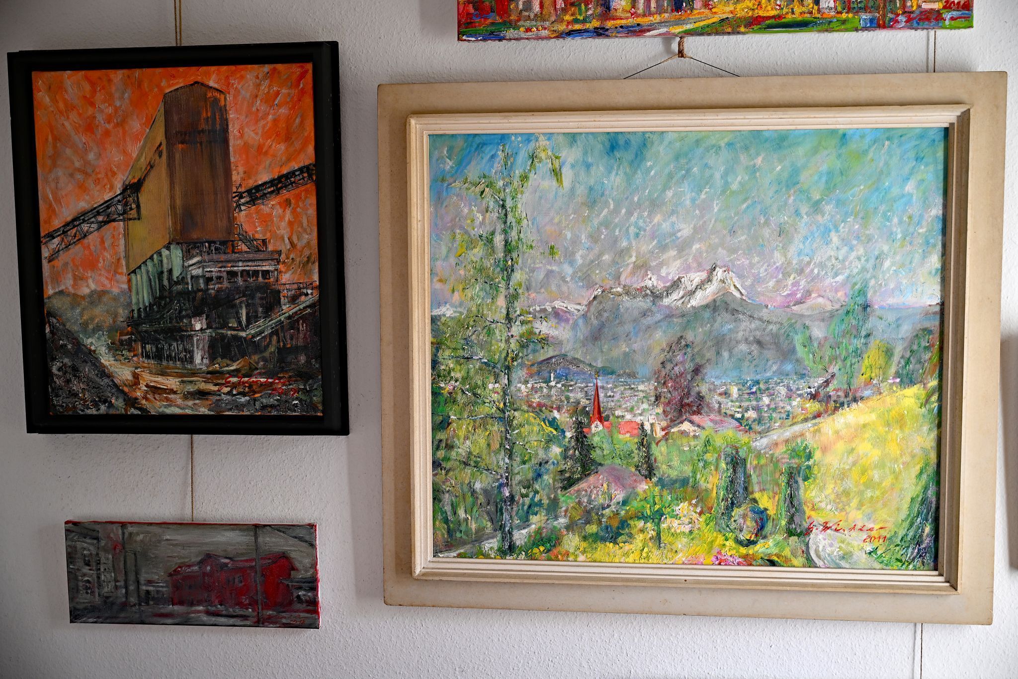 Auch mit Landschafts- und Industriemalerei hat sich Gerhard Winkler einen Namen gemacht.