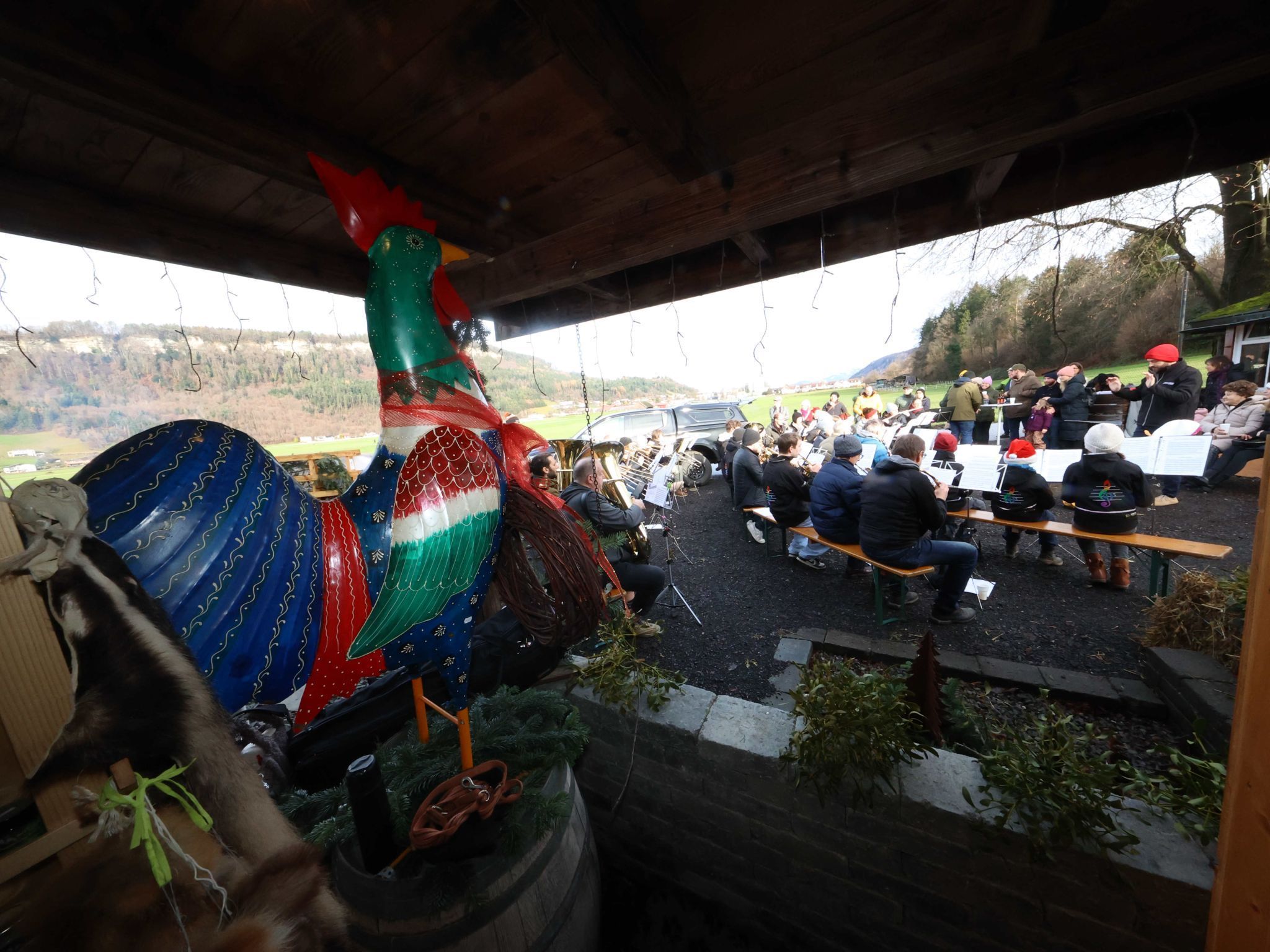Beim "Adventzauber" Geflügelhof gestürmt