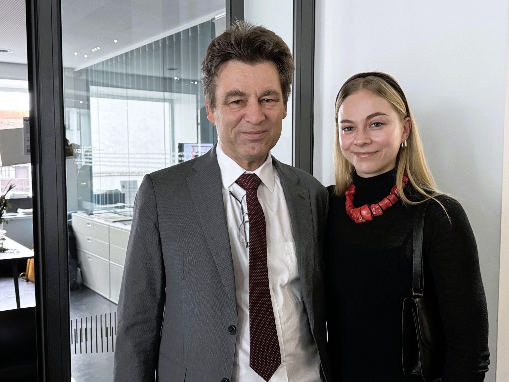 Stifter Christian Wratzfeld mit Tochter Sophia.