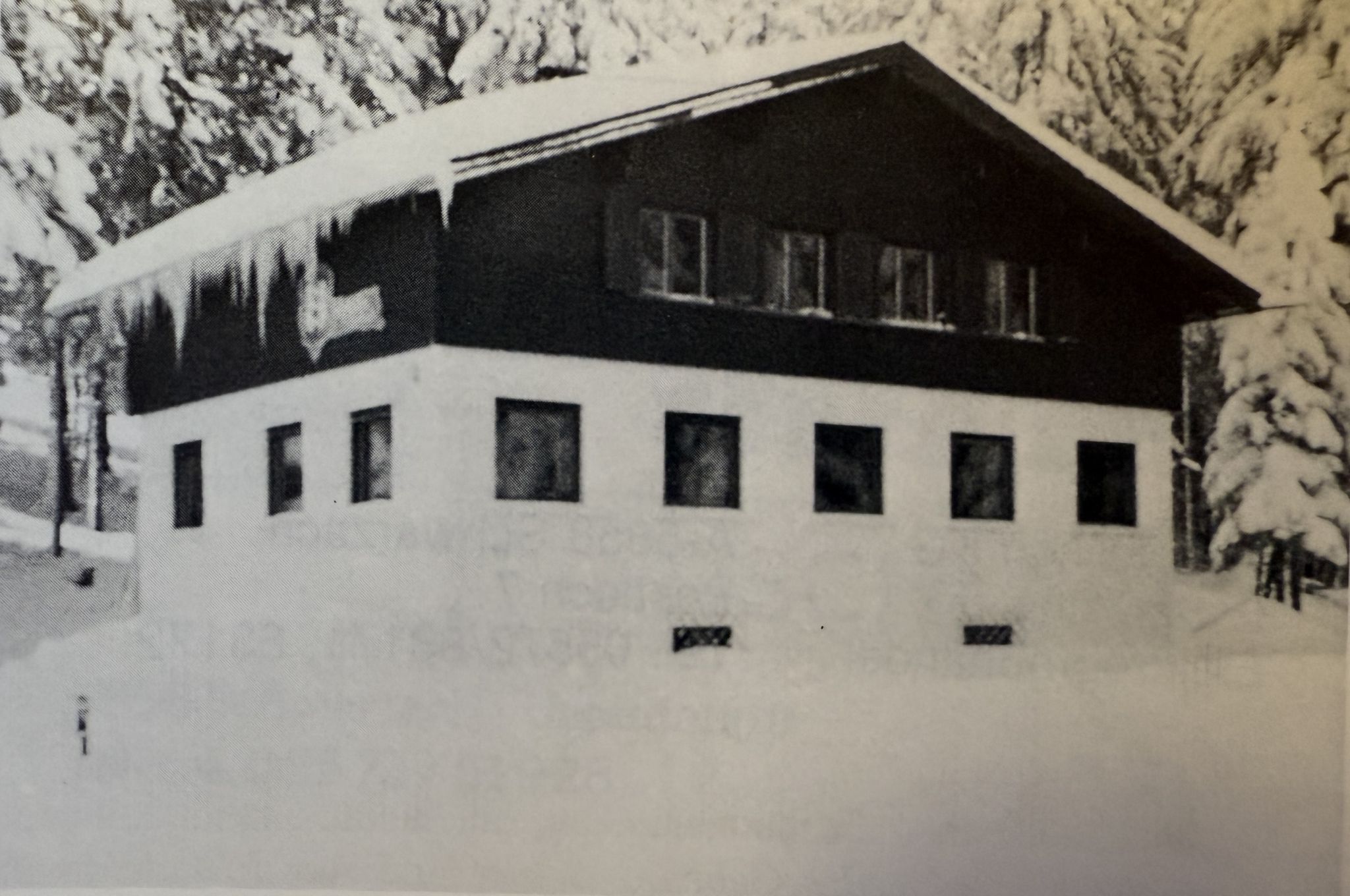 neues Skiheim im Winter 1975