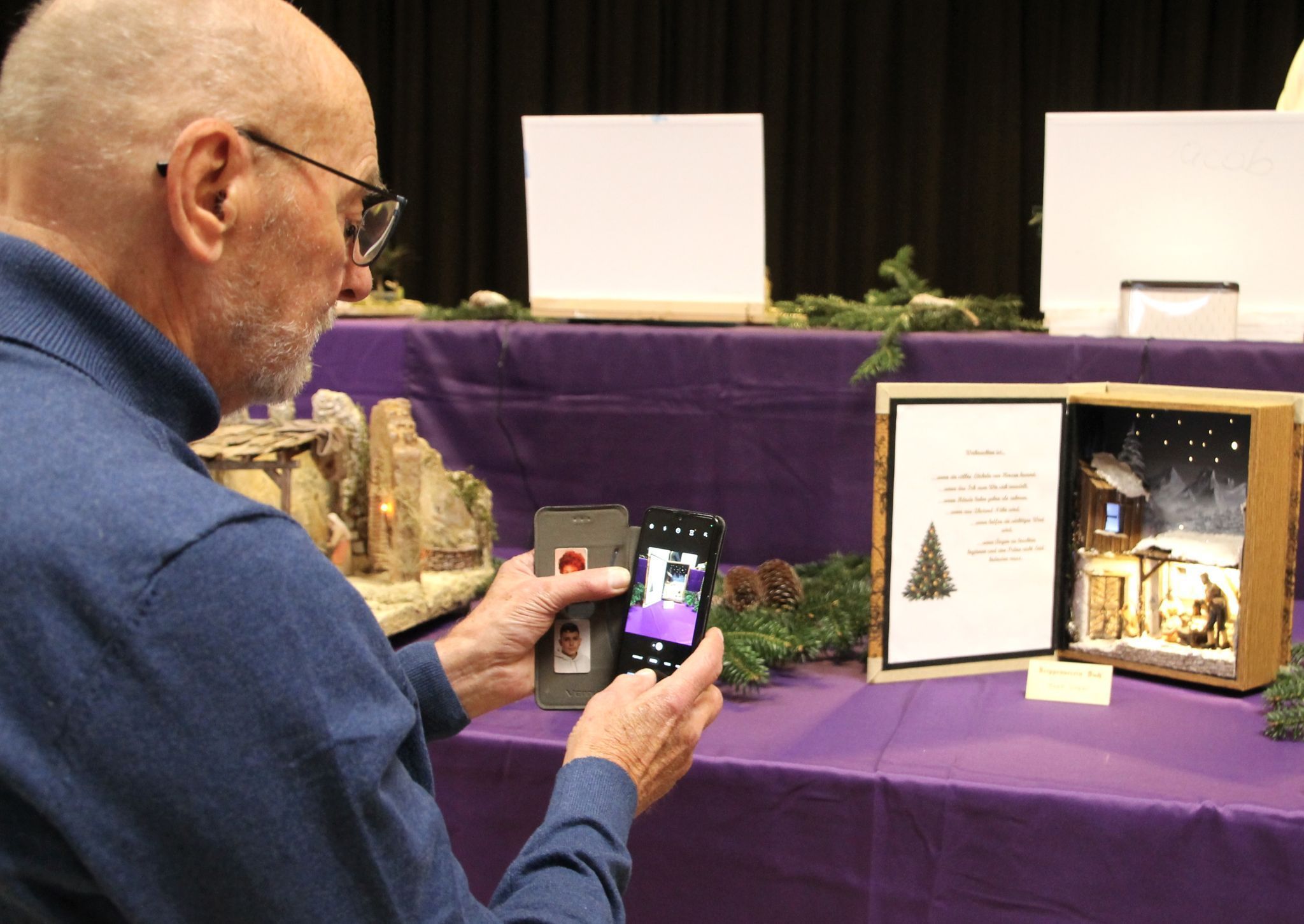 Die Krippenausstellung in Buch fand Anklang bei den Gästen.