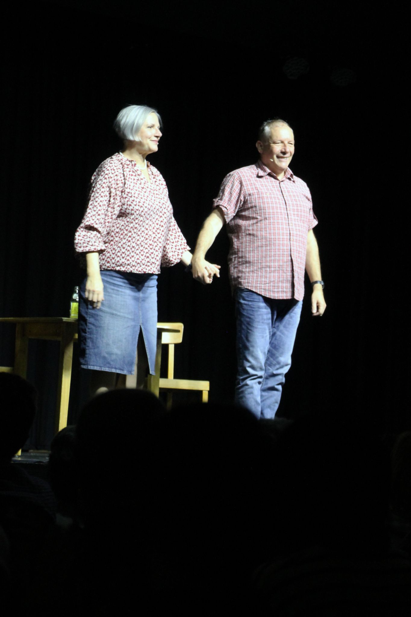 Das Ehepaar Batlogg, alias Maria Neuschmid und Stefan Vögel, zogen in Hörbranz alle Register ihres Könnens