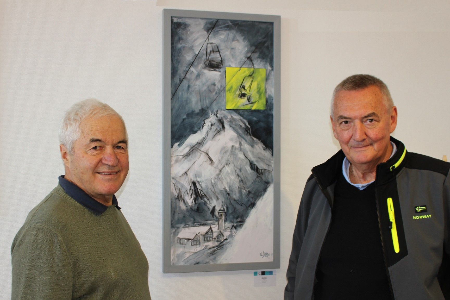 Othmar Bereuter und Otto Simma setzen ihre beruflich begründete Freundschaft jetzt in der Arge Kunst am Berg fort. PETER STRAUSS