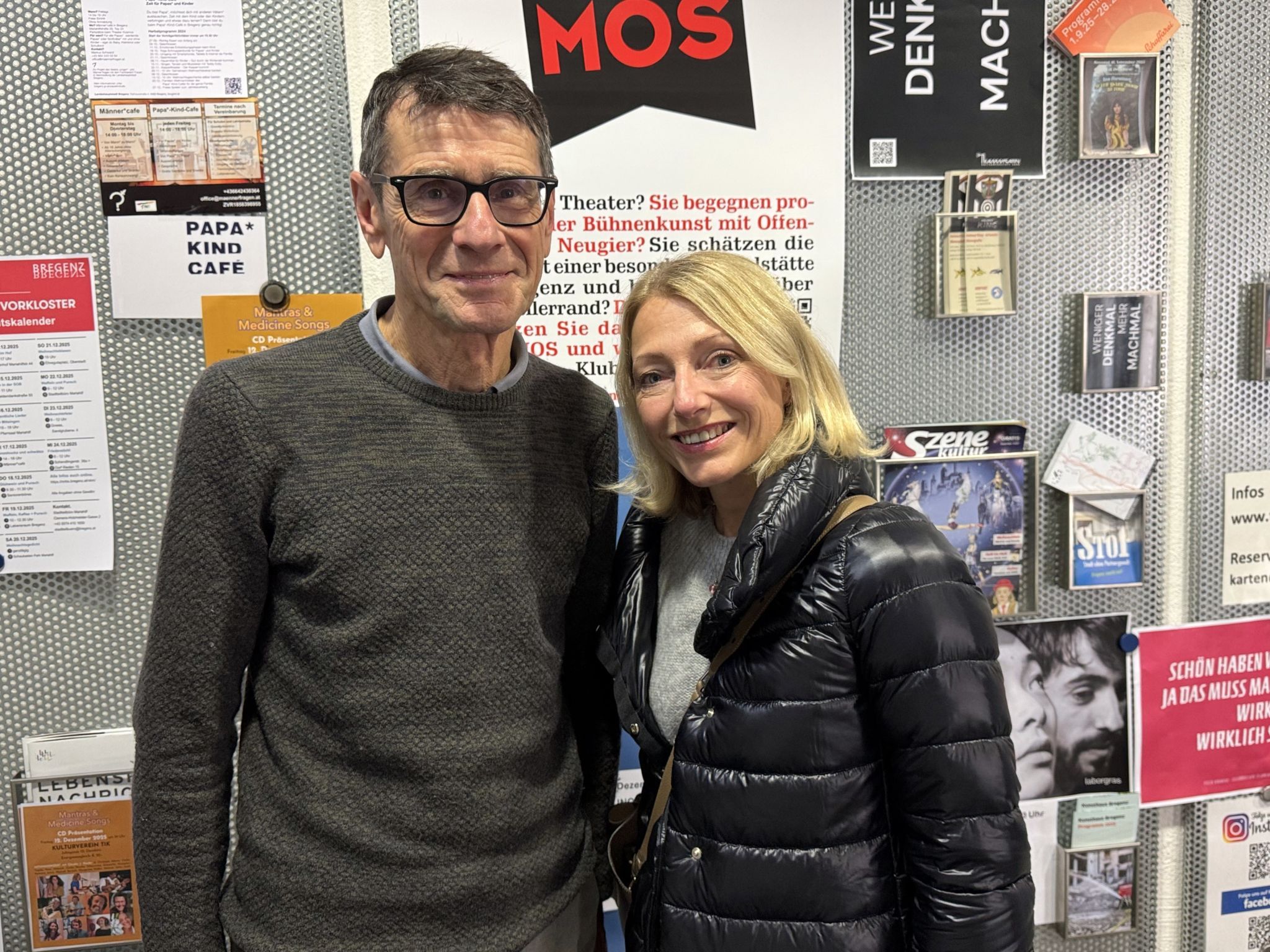 Literarisch interessiert: Peter Kopf mit Schwägerin Nina Hämmerle.