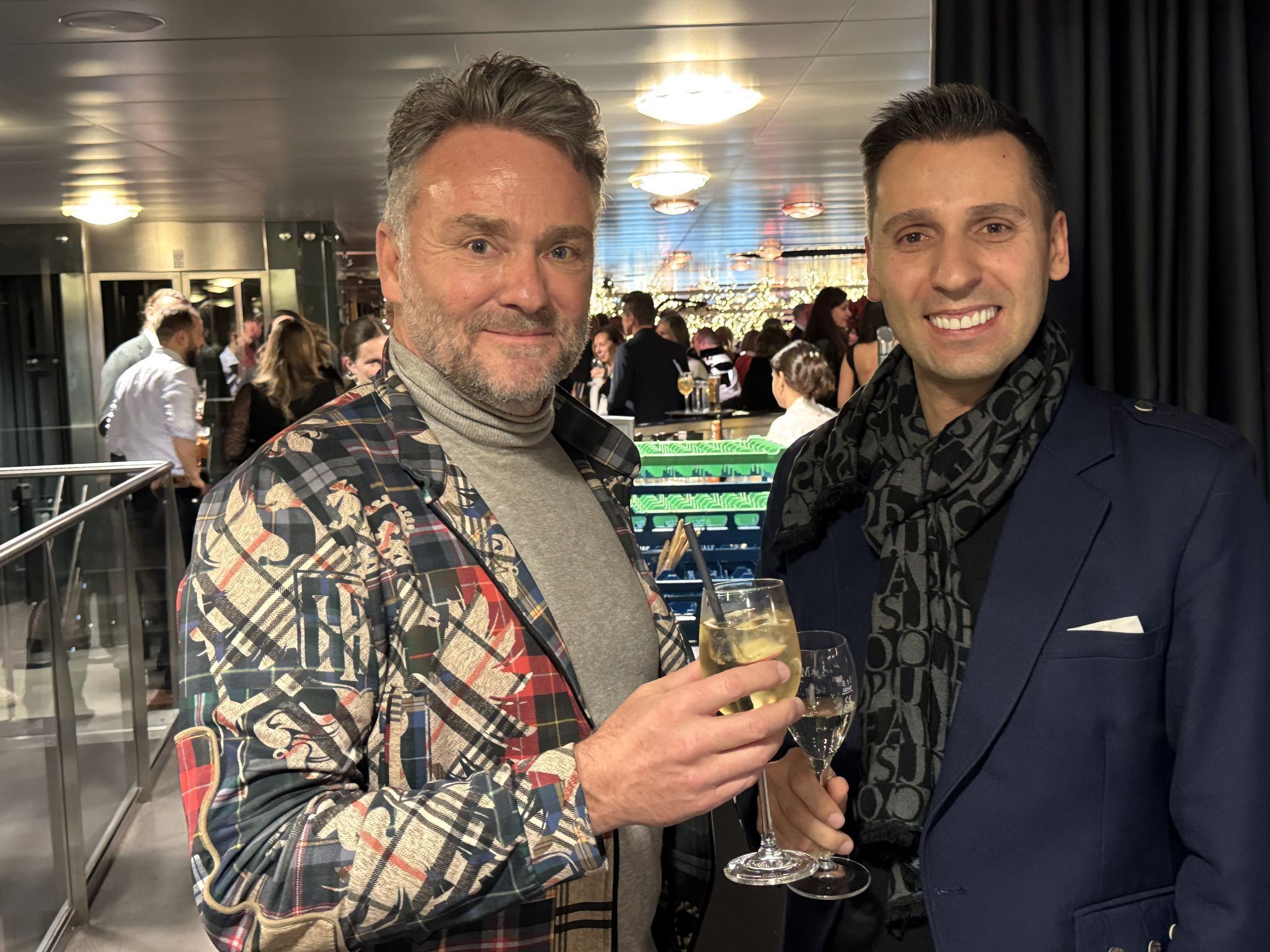 Harald Otti und Christian Stadler (MO Catering) feierten mit.