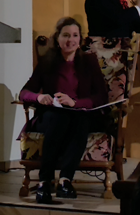 Christiane Schwald-Pösel beim Vortrag ausgewählter Texte (Foto OS)