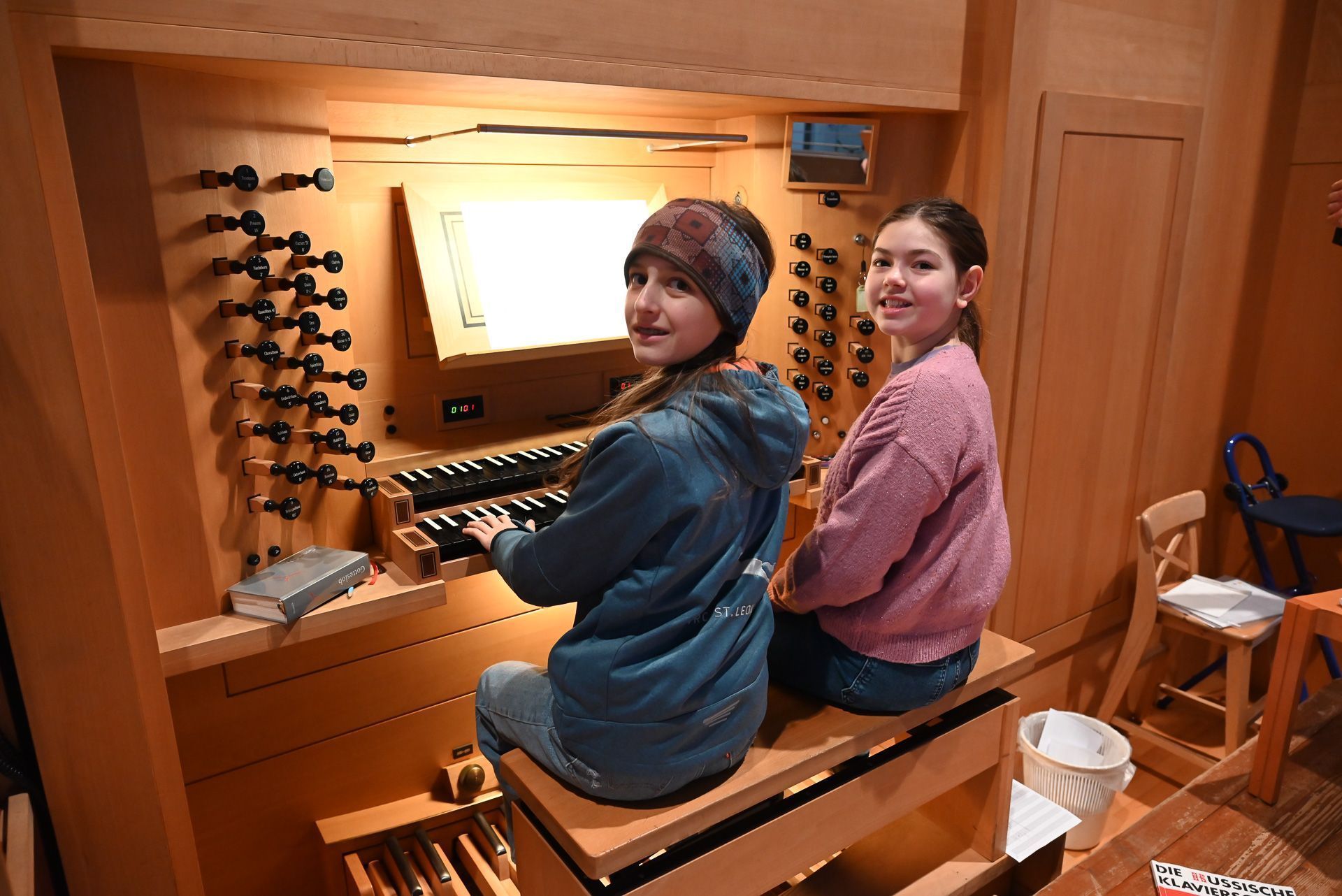 Zu zweit haben sie viel für diesen Gottesdienst geübt.