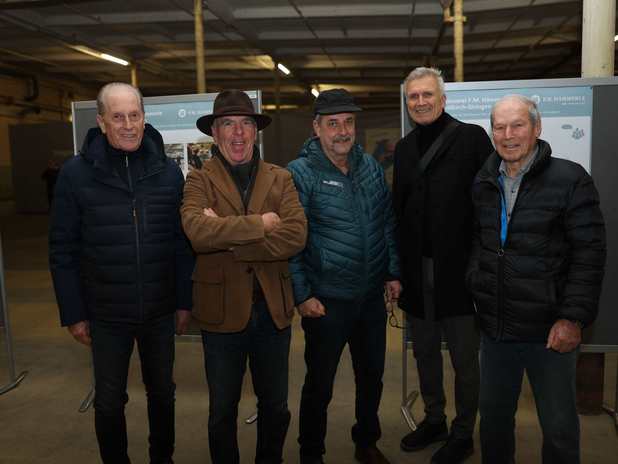 Helmut gabrielli, Erich Kuaster, Hans Allgäuer, Stadtbaumeister Gabor Mödlagl und Heinz Müller.