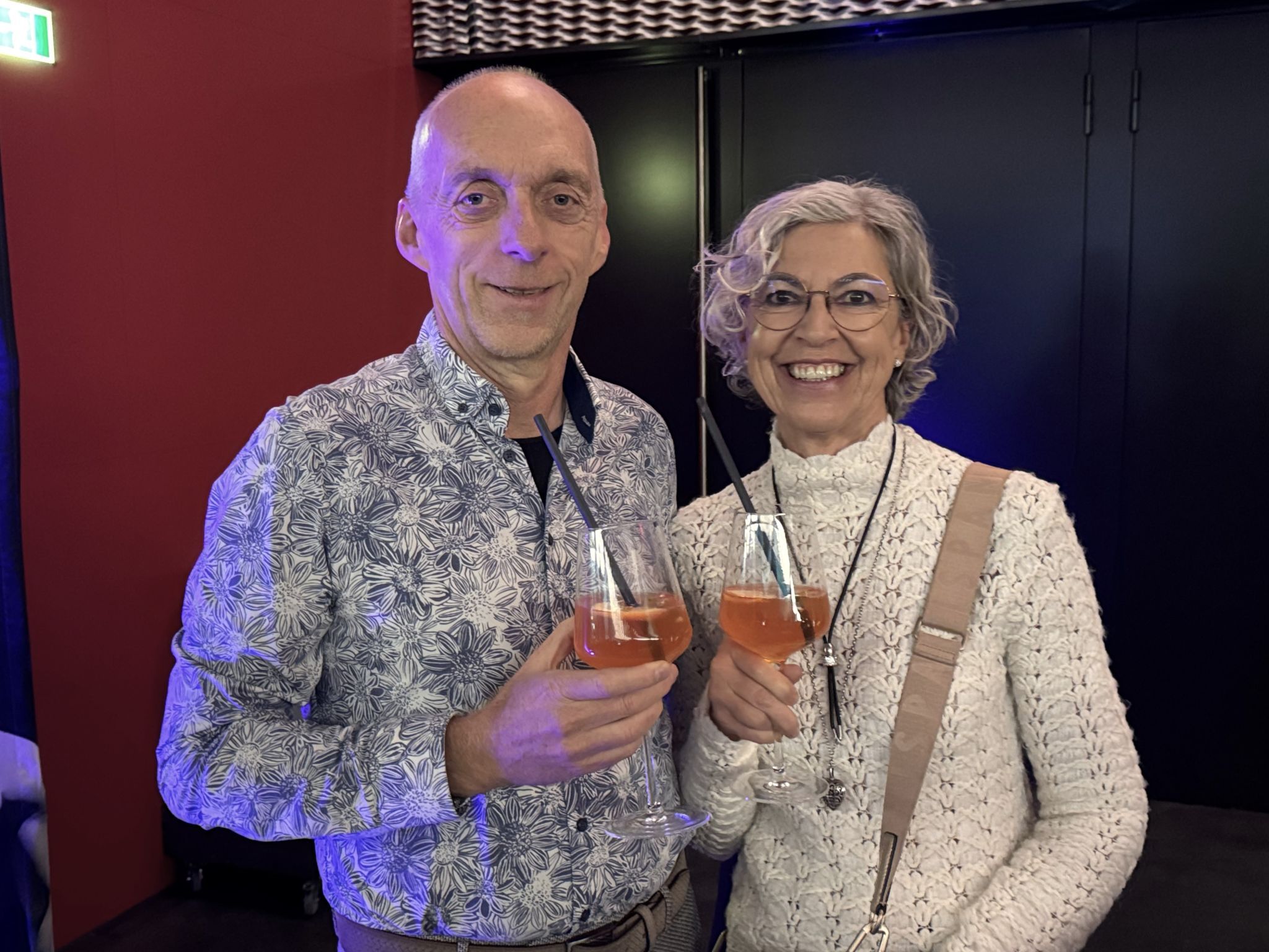 Jürgen Moll (Alpega) und Carmen Ender genossen den Abend.