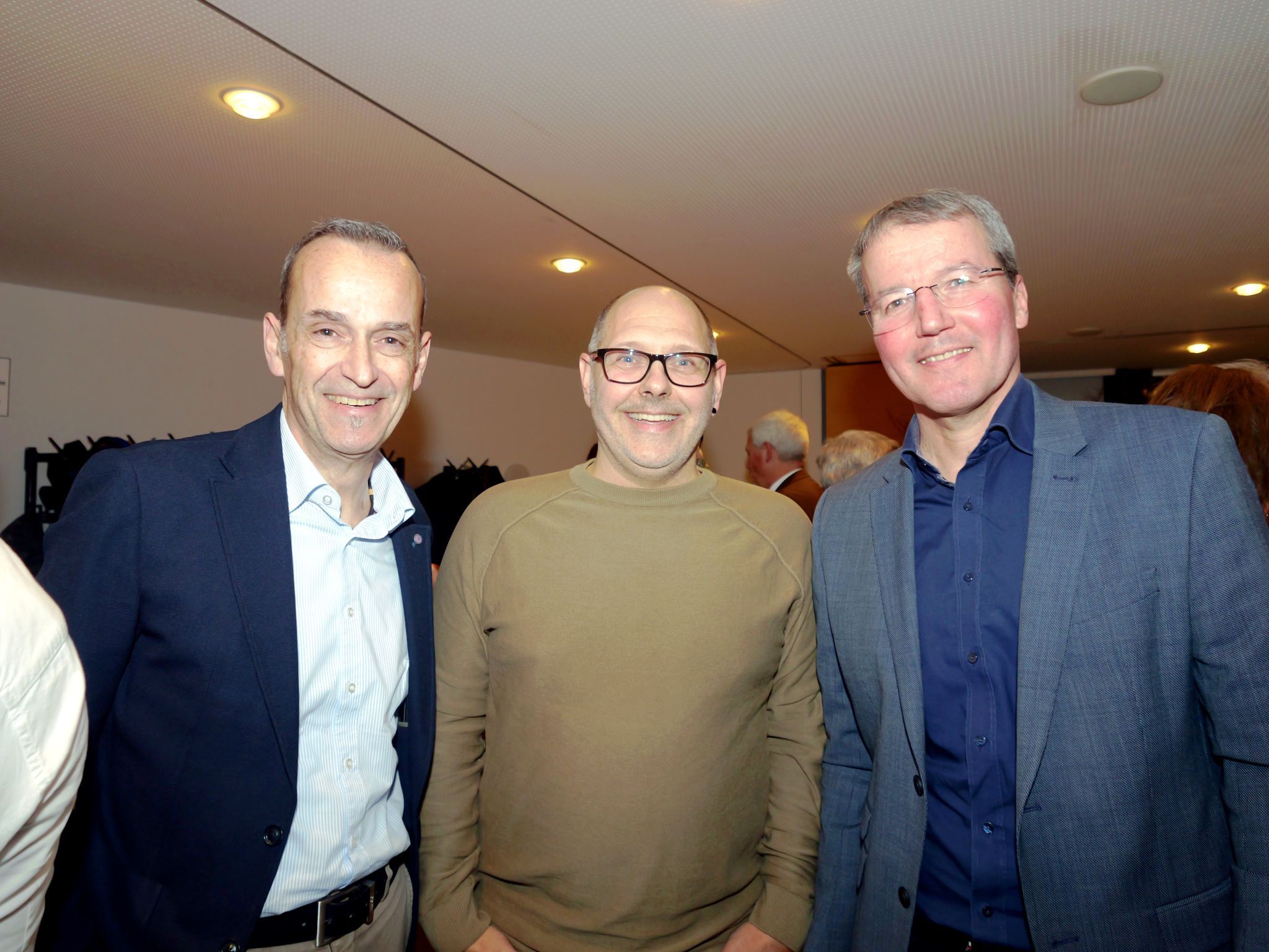Markus Prünster, Patrick Rabel und Rainer Hartmann weilten unter den Festgästen. 