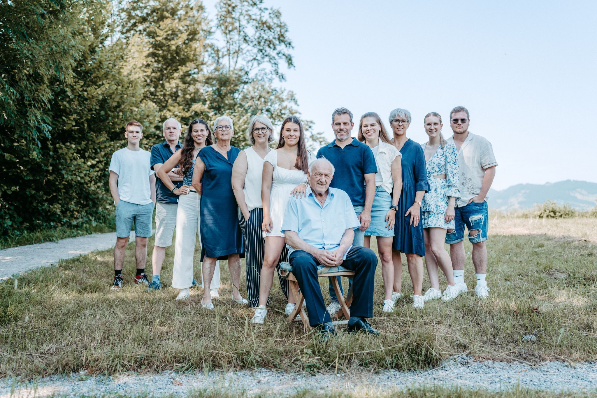 Wolfgang Vogel feierte mit seiner Familie den 80er. (Bild: Elena Steurer)