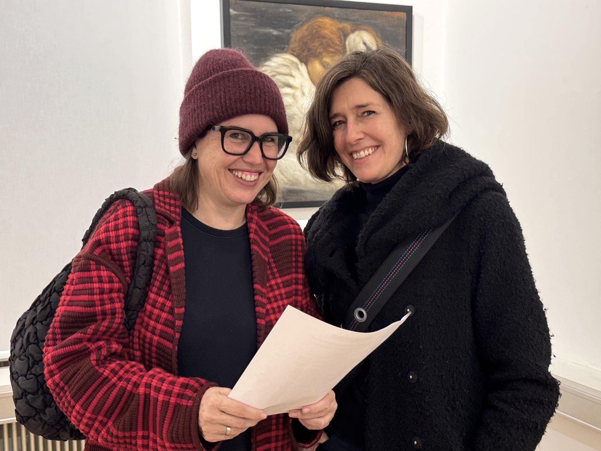 Architektin Daniela Viktoria Jochum und Helga Halbeisen-Maurer (Kunstraum Dornbirn).