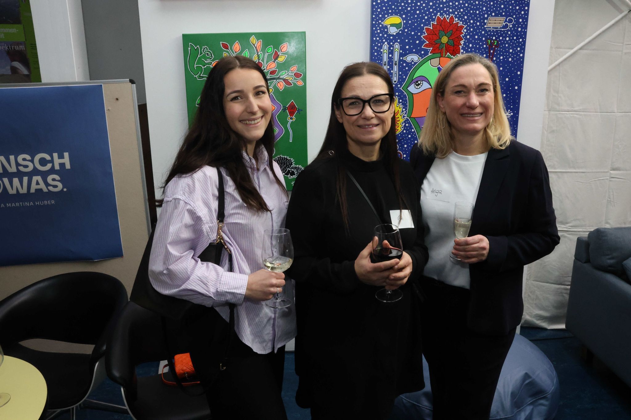 Anna-Lena Elbs, Gabi Micheluzzi und Helga Boss.
