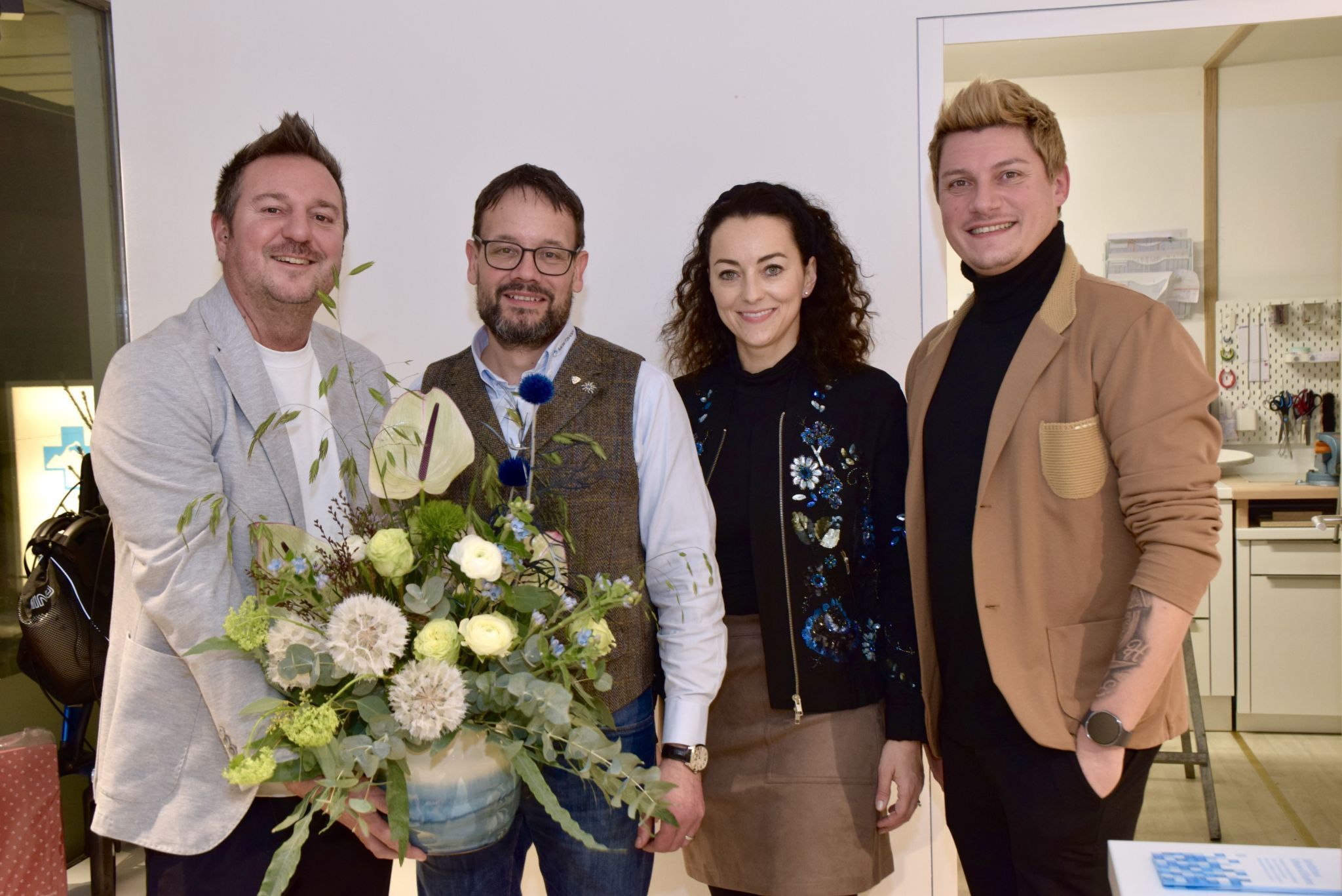 Stefan Kofler, Marco und Bettina Beyweiss-Giesriegl sowie Robin Kofler 