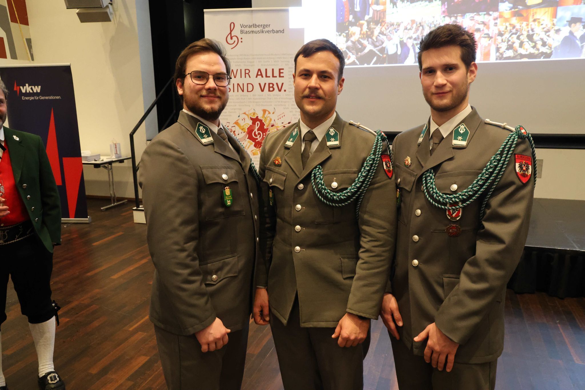 Thomas Rüscher, Alexander Wieser und Julien Muxel.