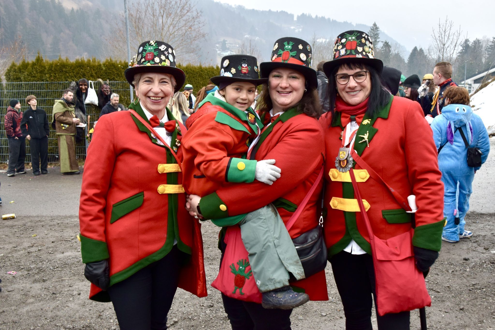 Mitglieder der Kriasistinker Thüringen nach dem Fasnatumzug